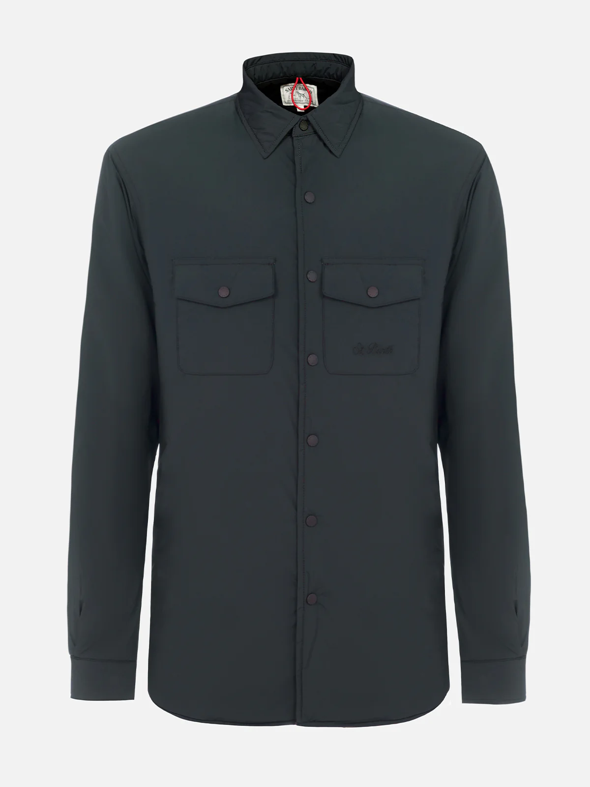 Chalet overshirt in british green solid color - Image 5