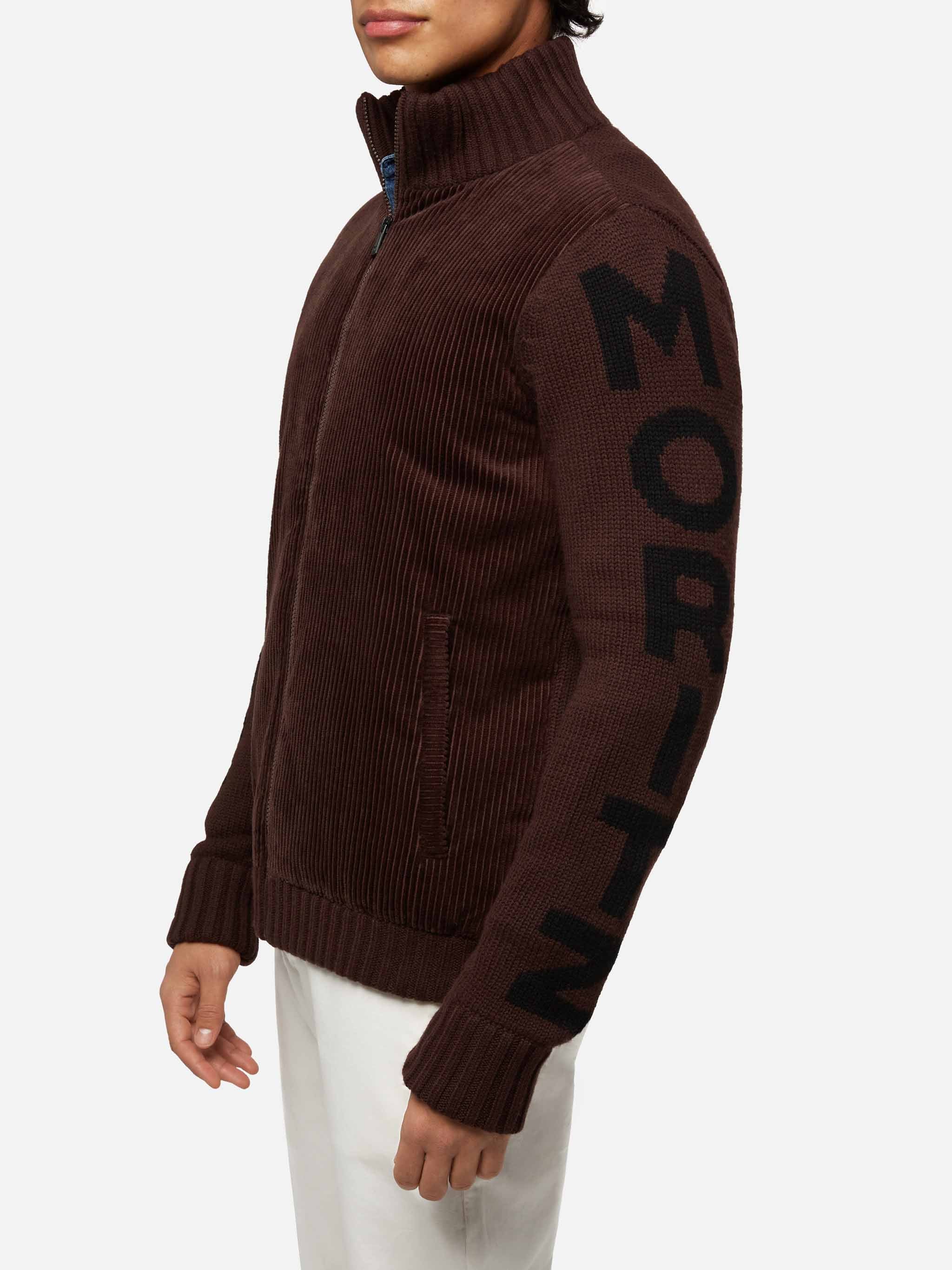 Whistler padded jacket with knitted sleeves - Image 4