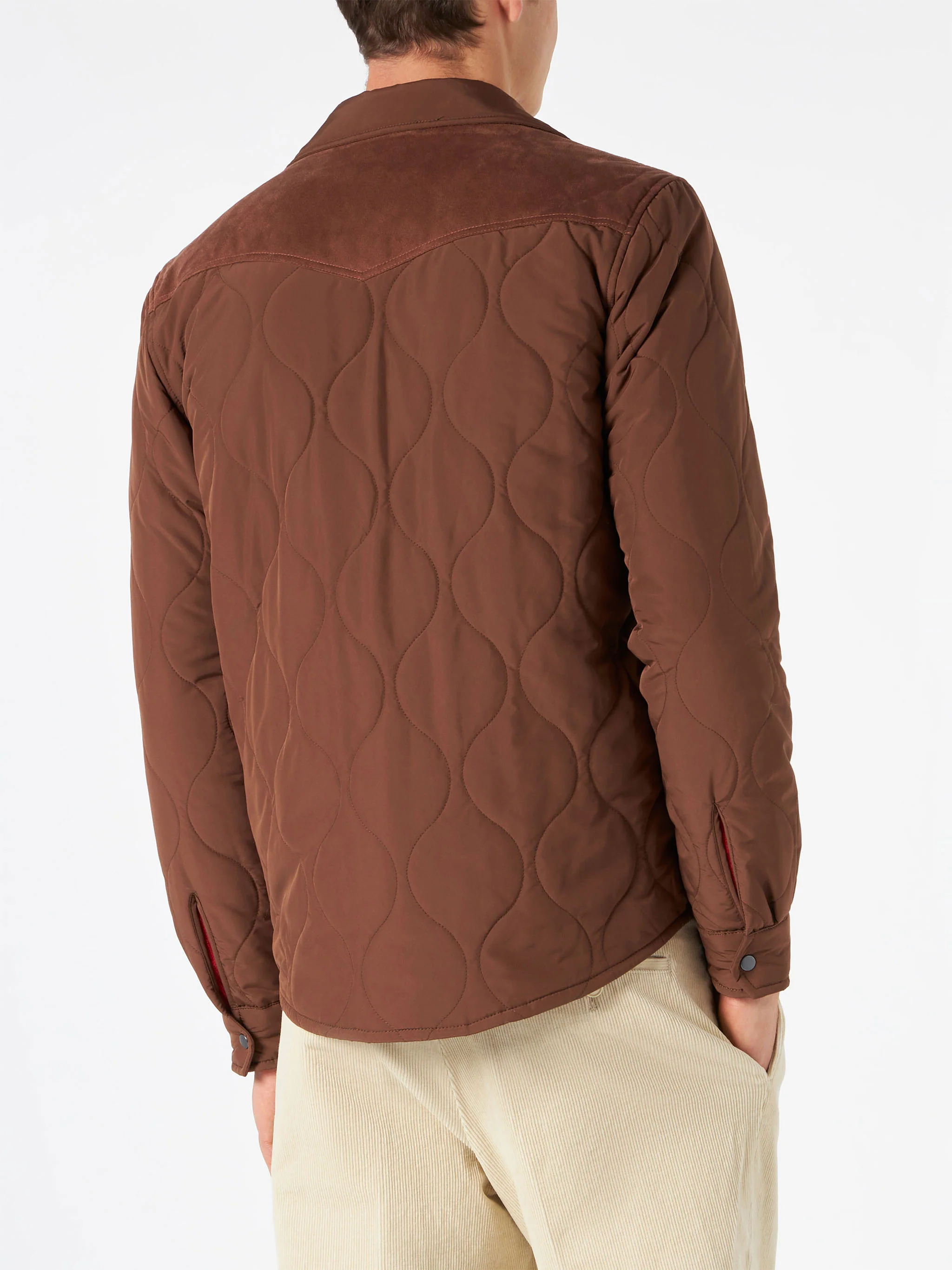 Chalet Tex brown padded overshirt - Image 4