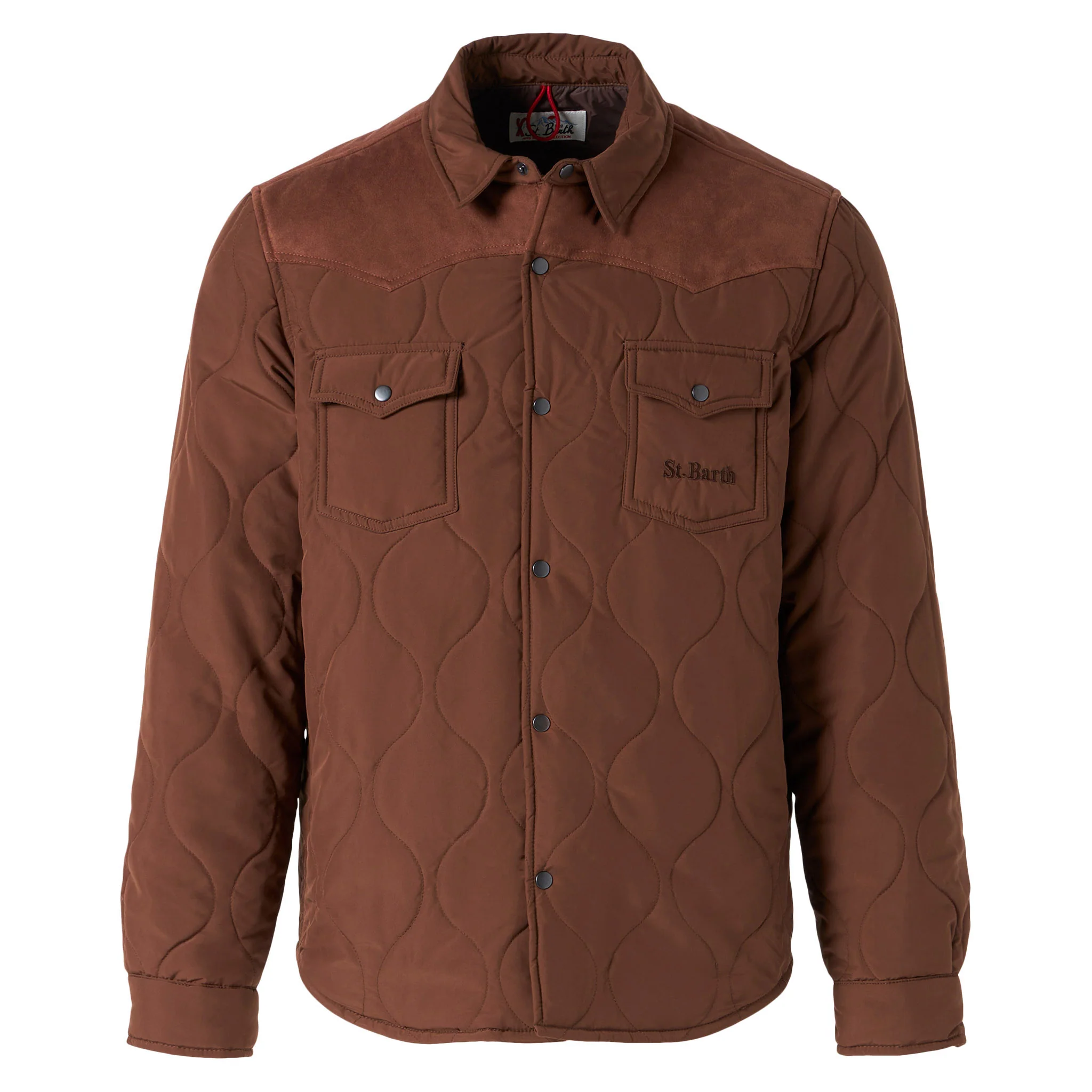 Chalet Tex brown padded overshirt - Image 5