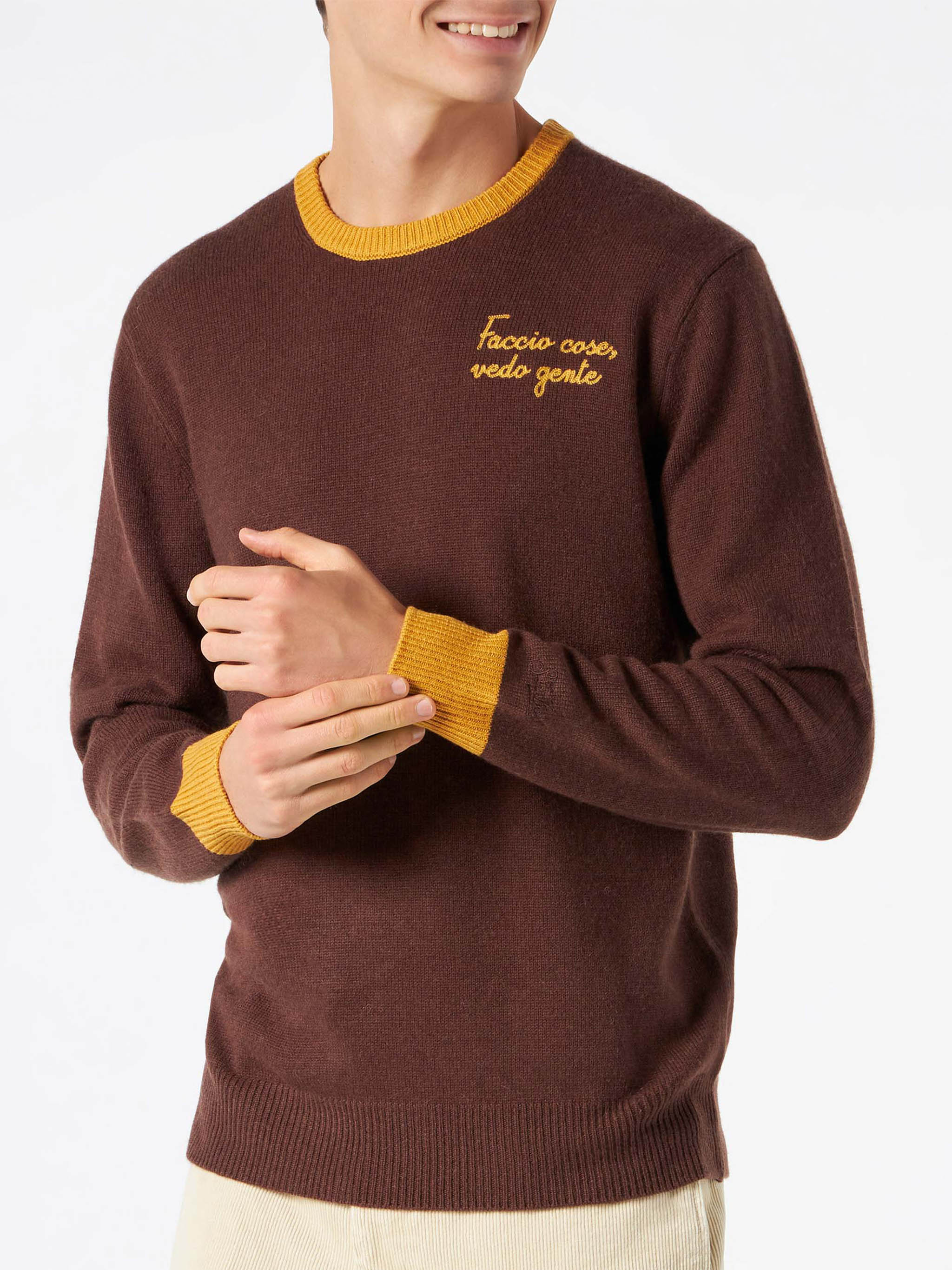 Heron Faccio cose, vedo gente embroidered sweater - Image 2
