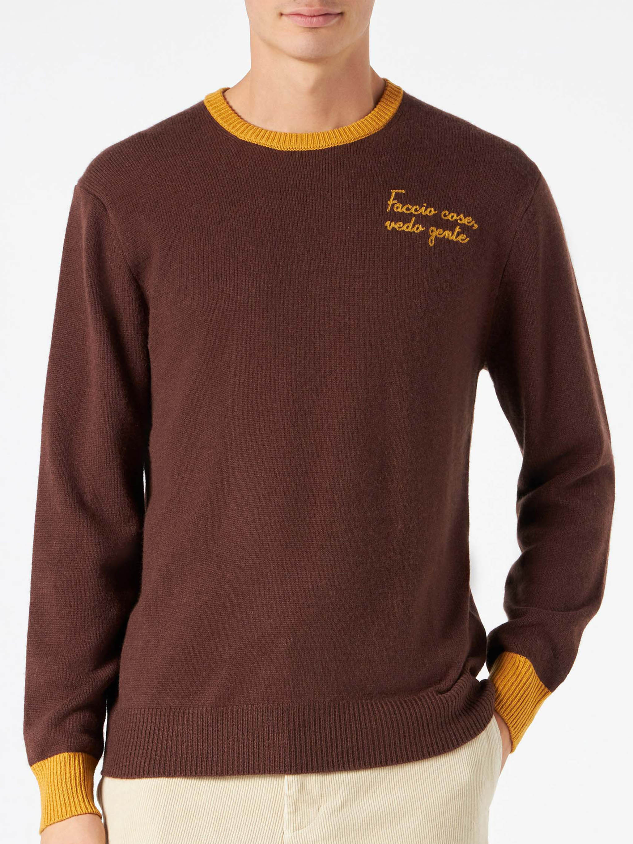 Heron Faccio cose, vedo gente embroidered sweater - Image 6