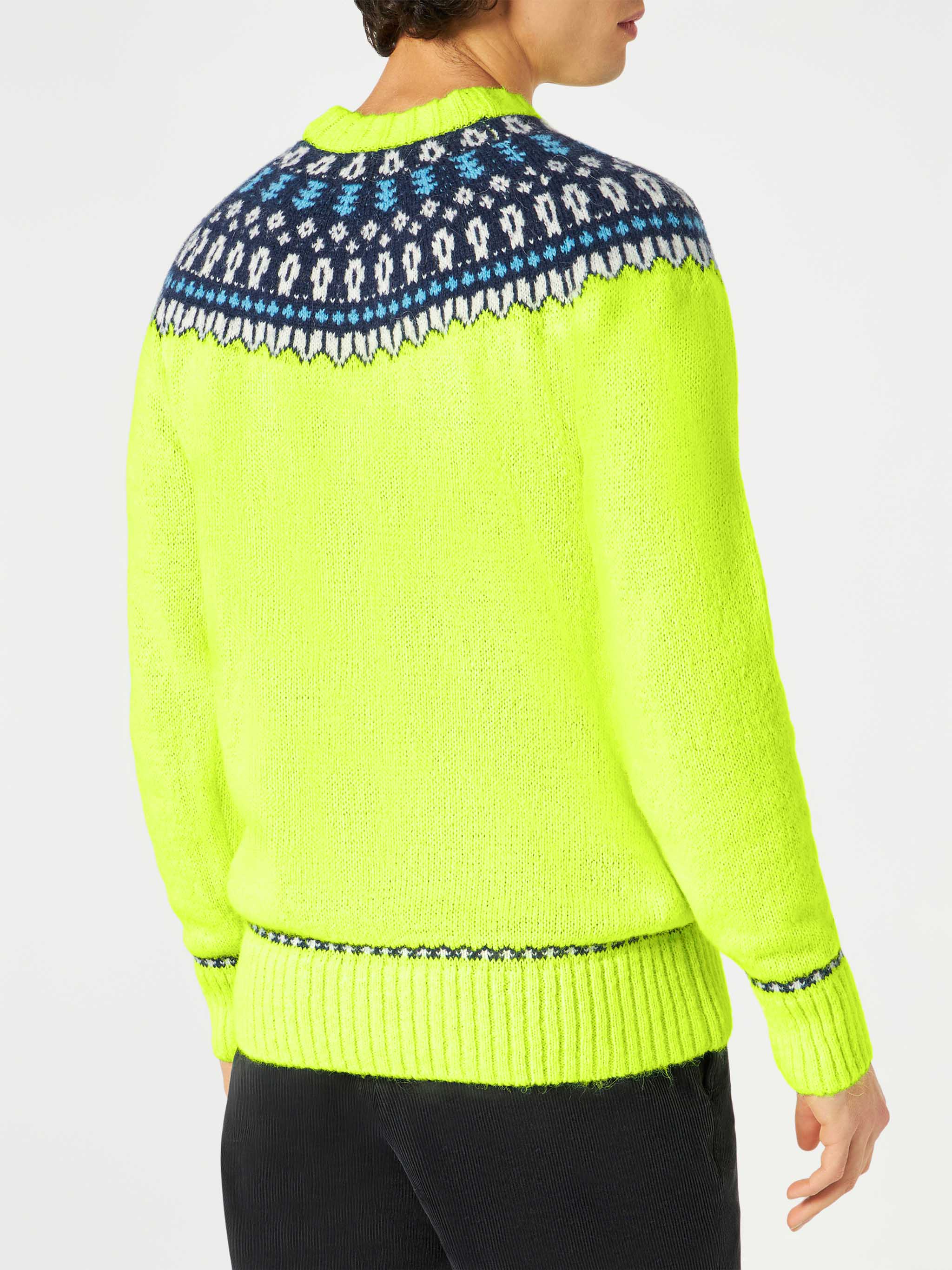 Crewneck sweater Heron in blended alpaca with fair-isle jacquard - Image 3