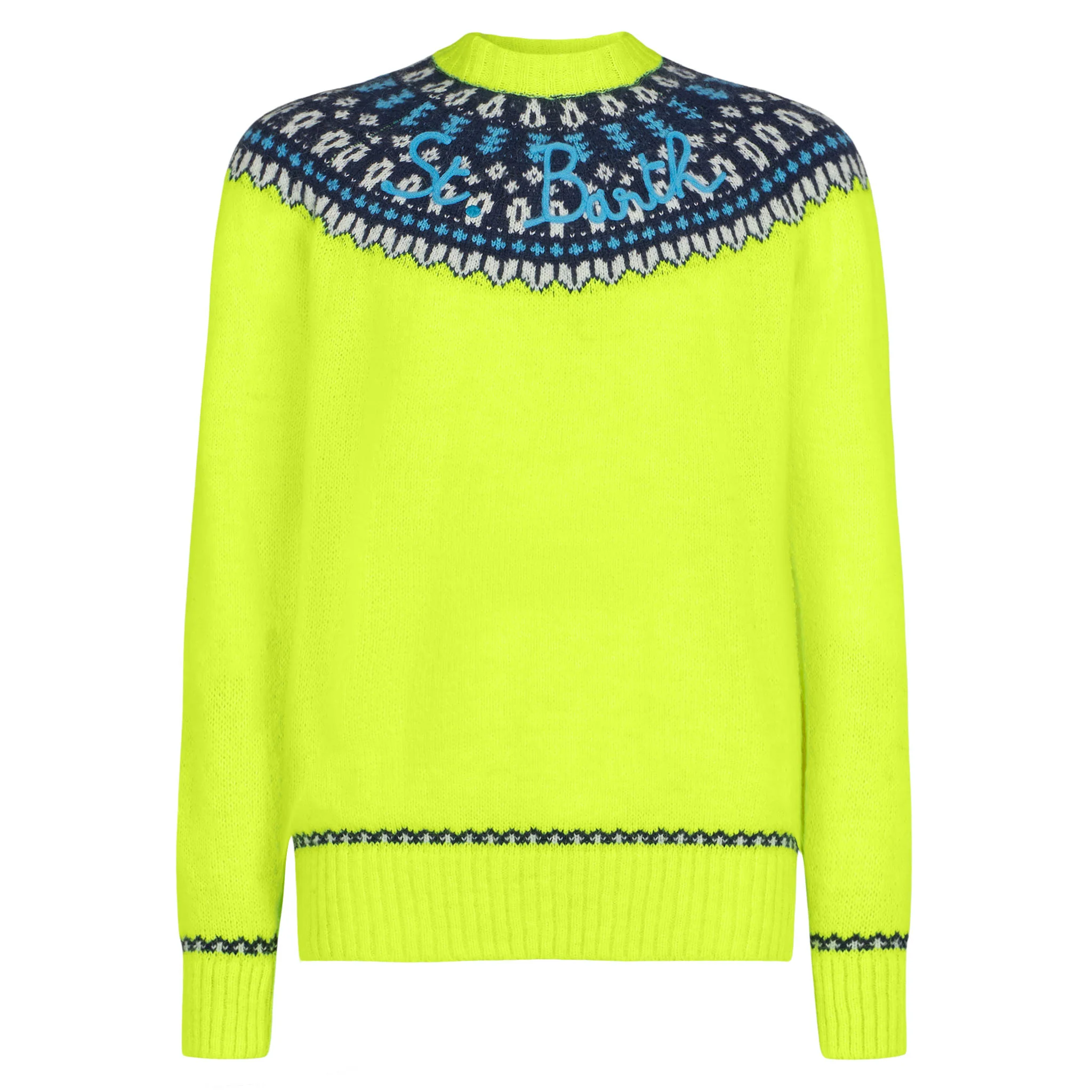 Crewneck sweater Heron in blended alpaca with fair-isle jacquard - Image 4