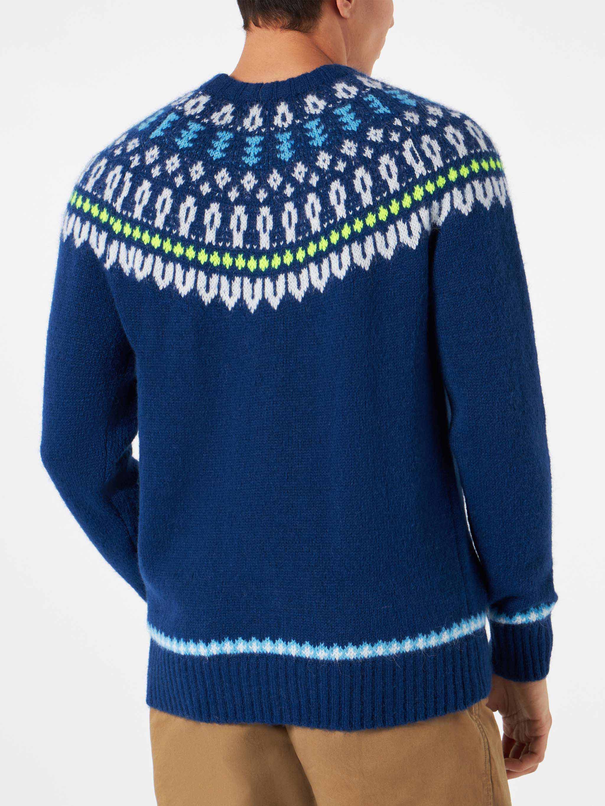 Crewneck sweater Heron with fair-isle jacquard - Image 2