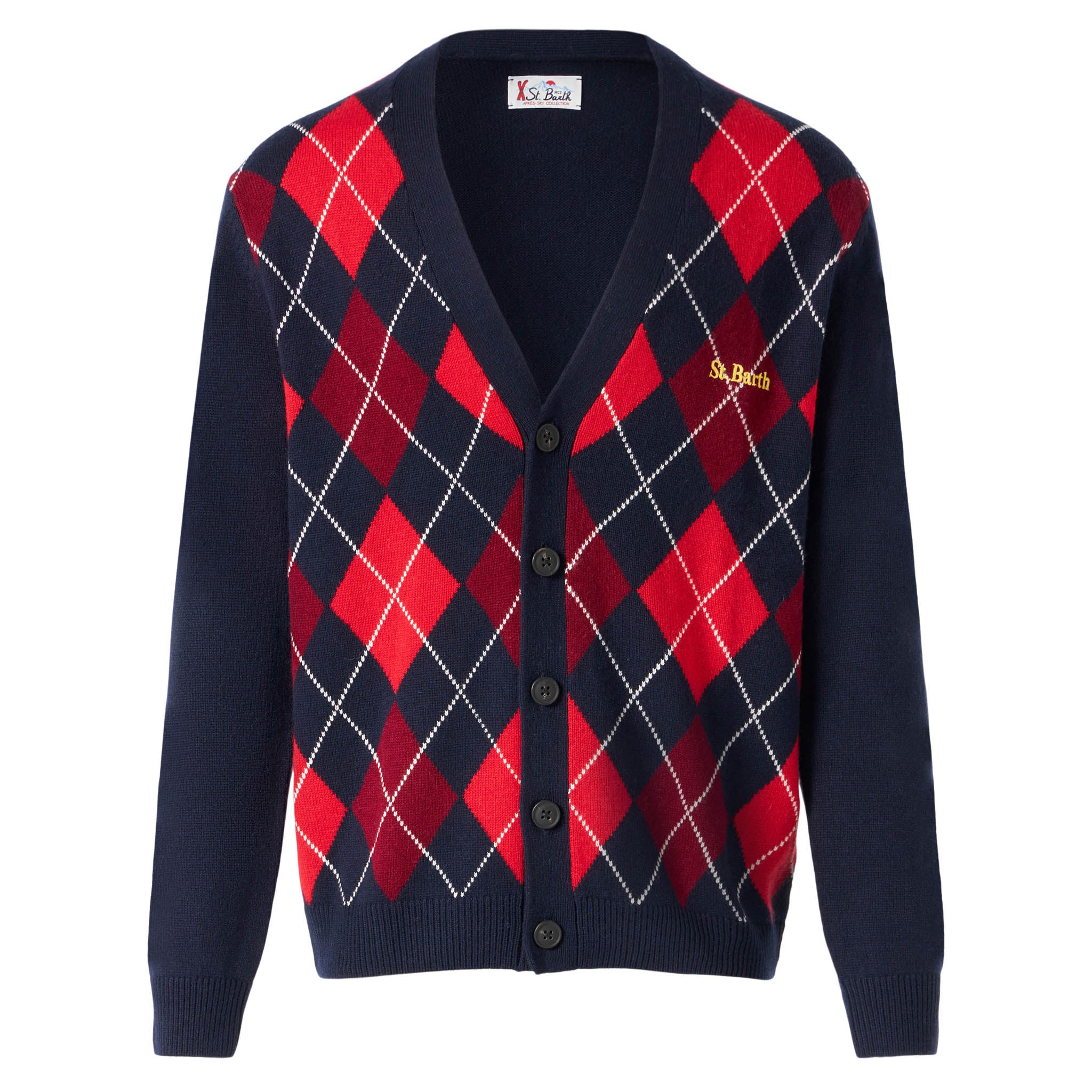 Jonan argyle jacquard cardigan - Image 4