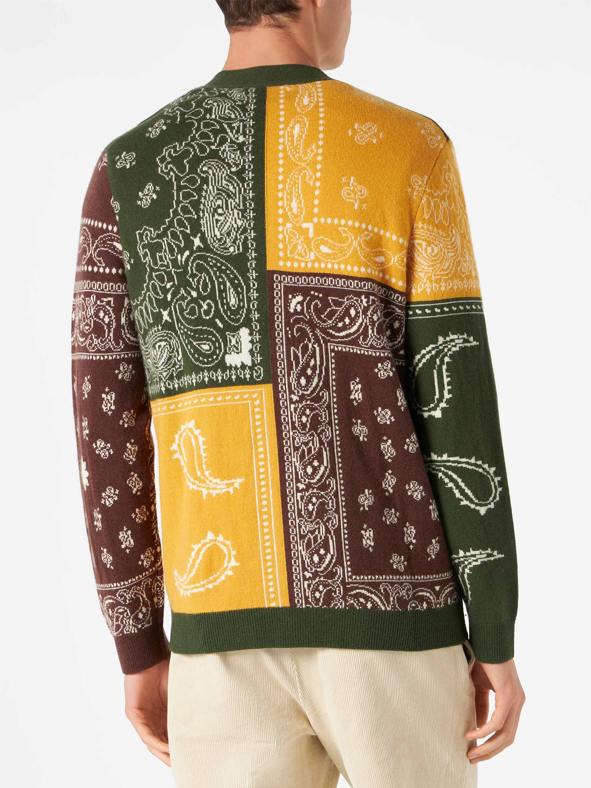 Jonan bandana print cardigan - Image 3