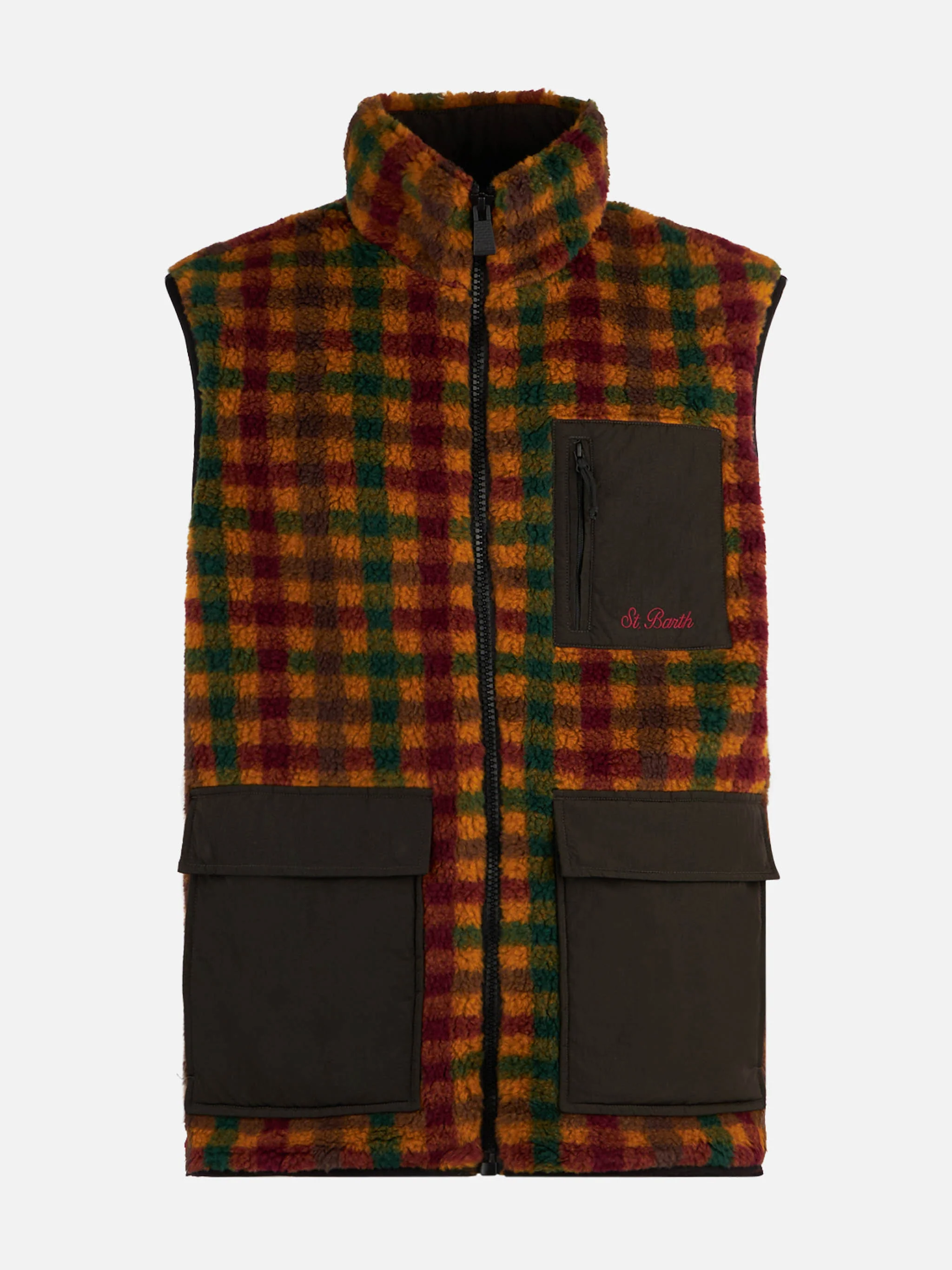 Wanaka sherpa vest with check pockets - Image 4