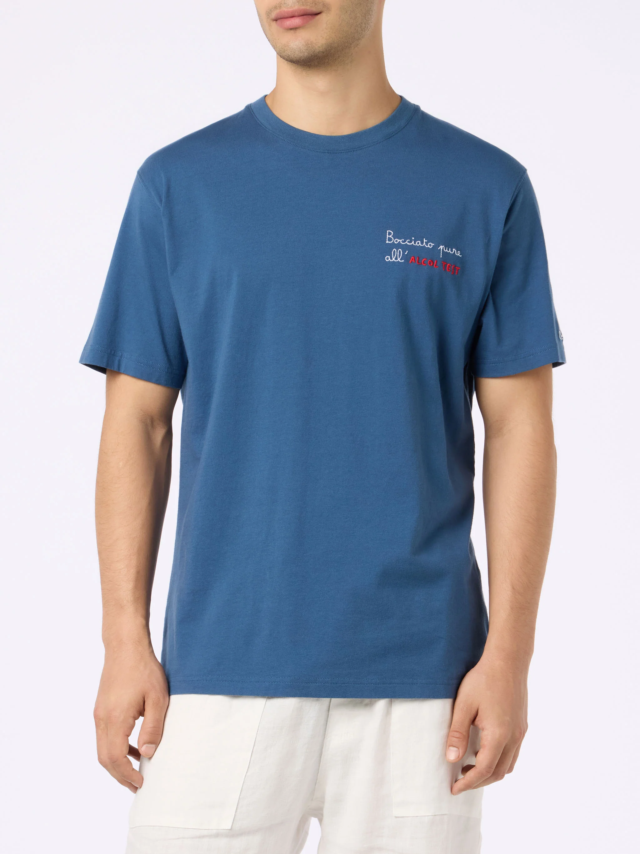 Portofino t-shirt with Bocciato pure all’alcol test embroidery - Image 3