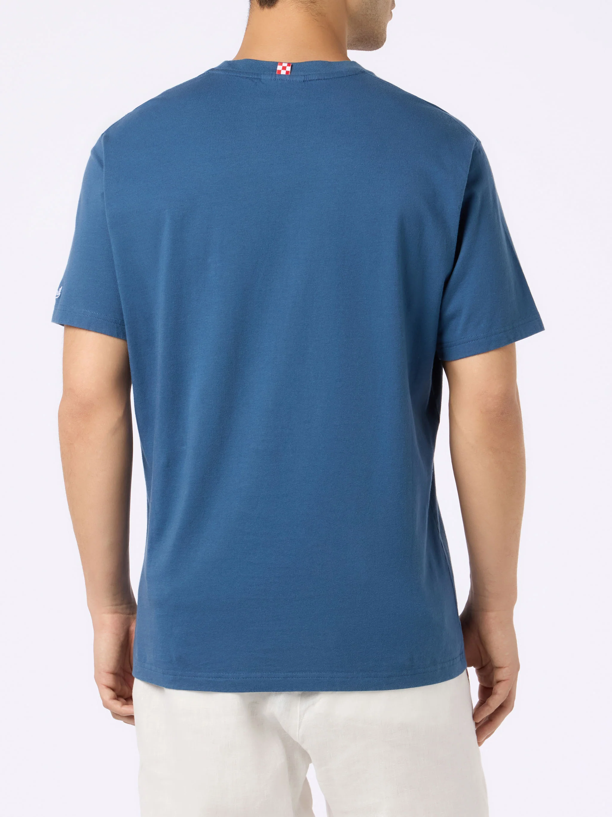 Portofino t-shirt with Bocciato pure all’alcol test embroidery - Image 4