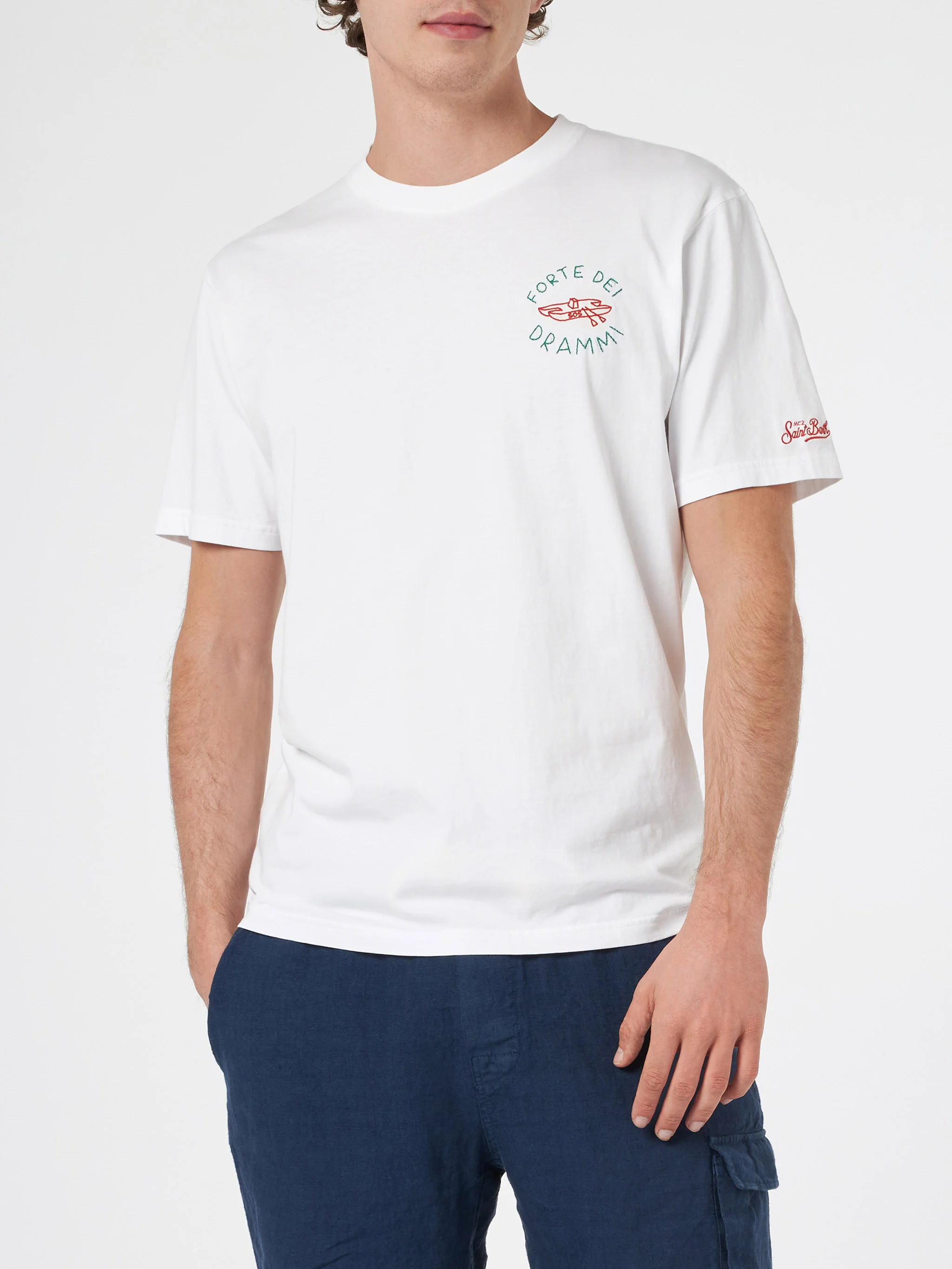 Portofino t-shirt with Forte dei Drammi embroidery | Special Edition - Image 2