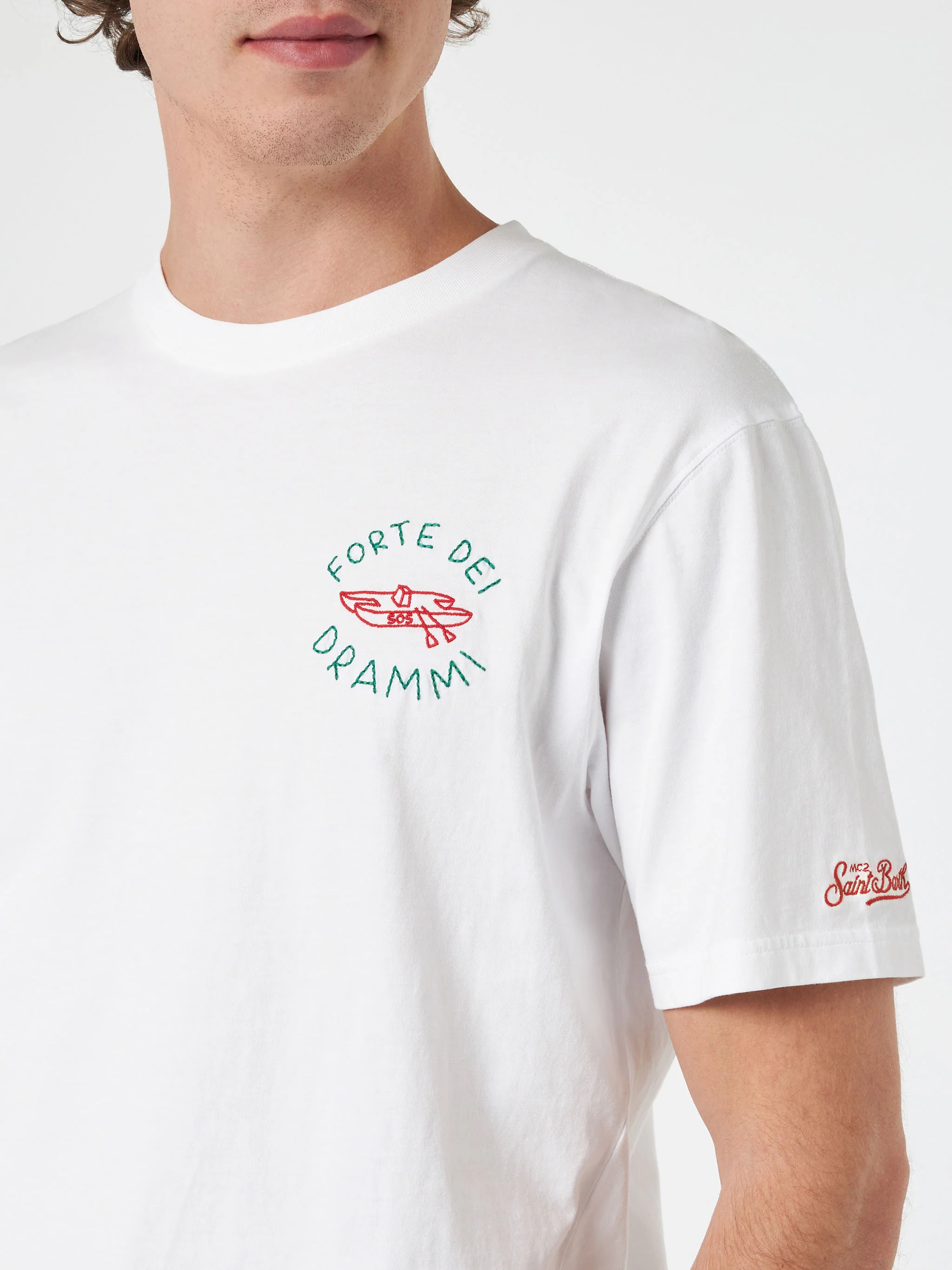 Portofino t-shirt with Forte dei Drammi embroidery | Special Edition - Image 3