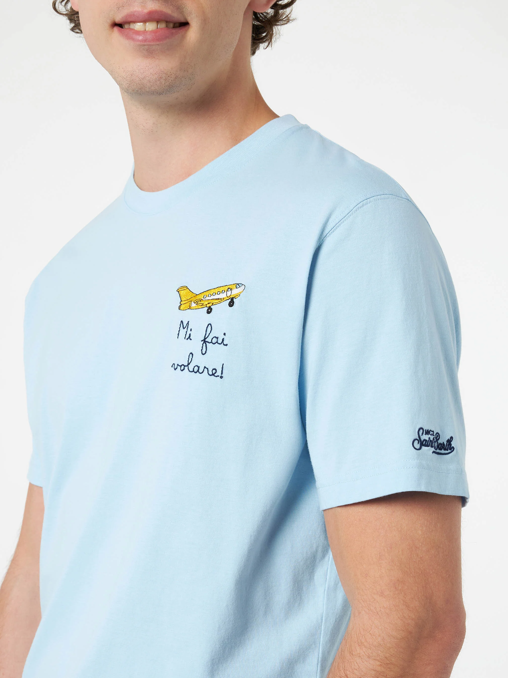 Portofino t-shirt with Mi fai volare embroidery - Image 4