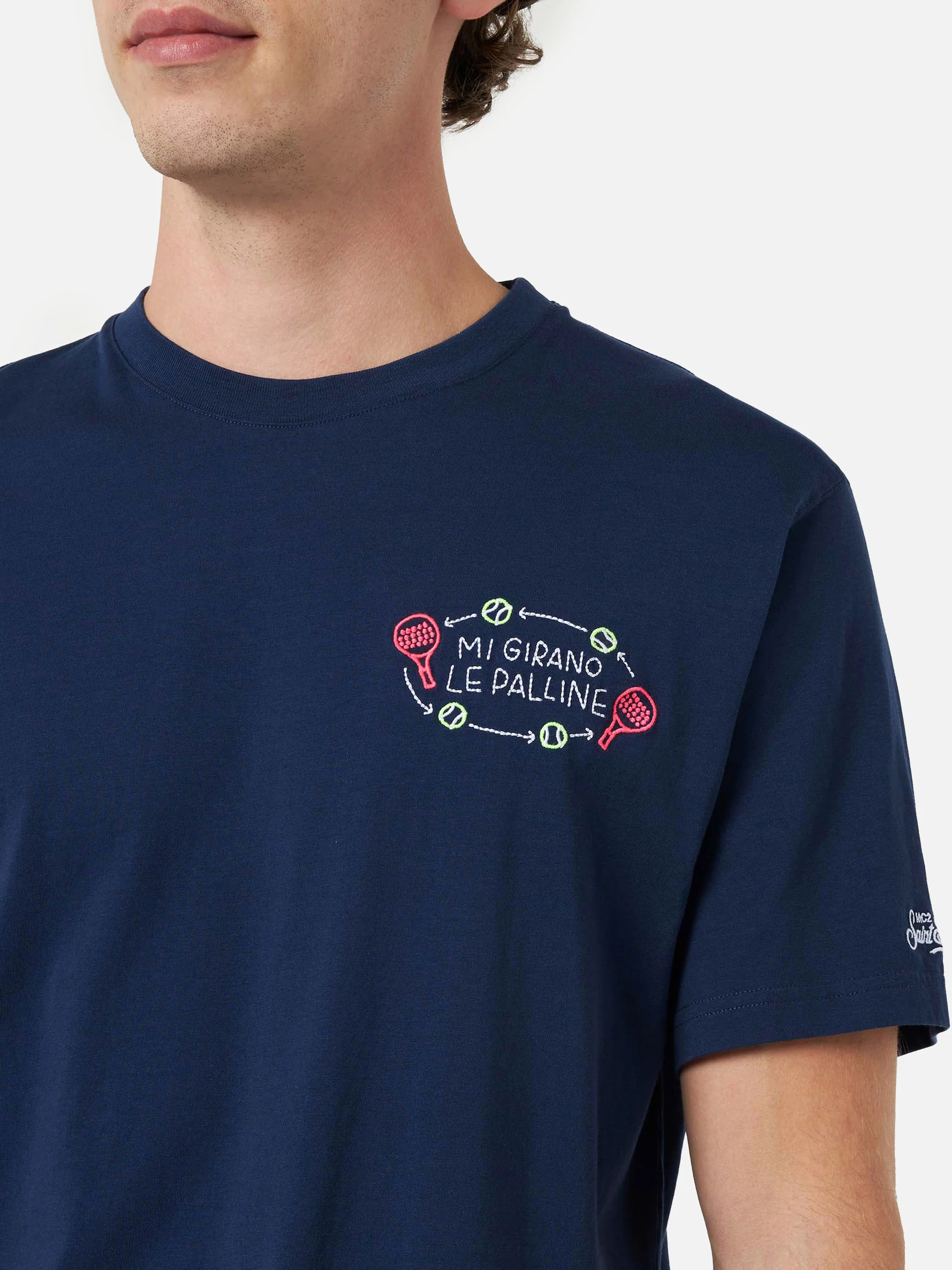 Portofino t-shirt with Mi girano le palline embroidery | Special Edition - Image 3