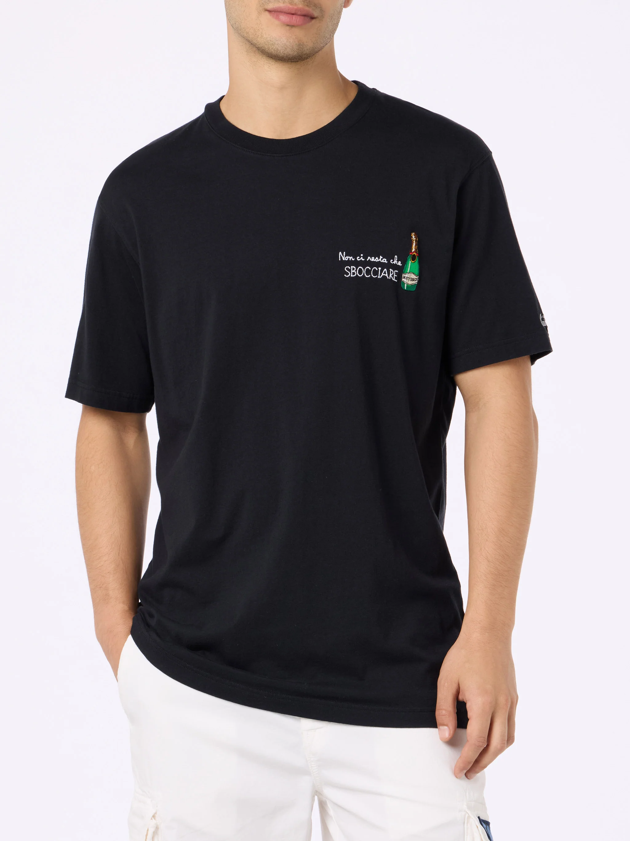 Portofino t-shirt with Non ci resta che sbocciare embroidery - Image 3