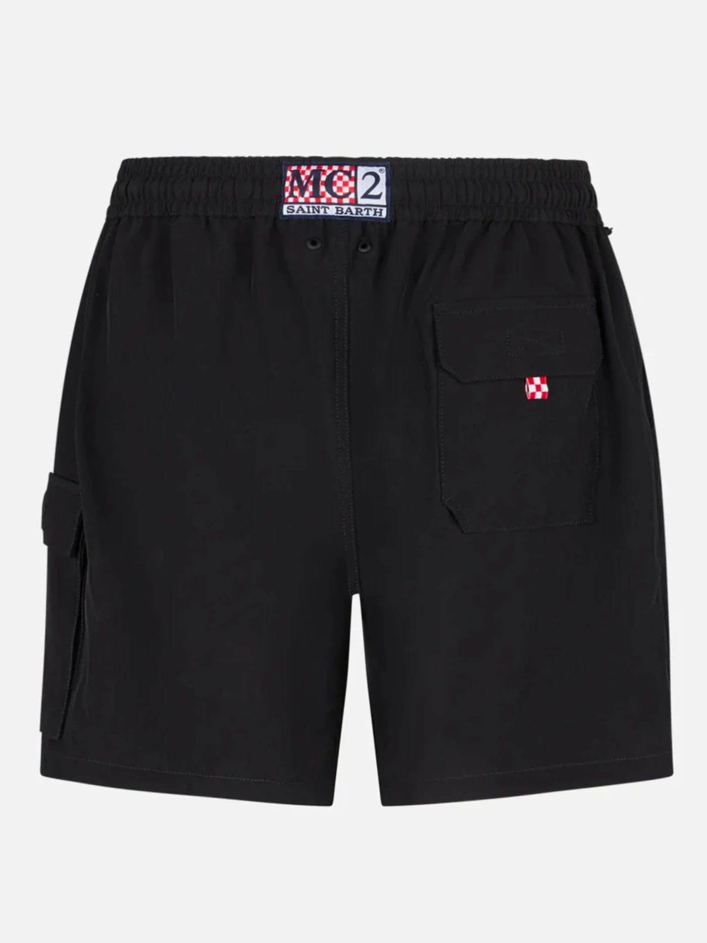 Comfort stretch swim shorts in black - Image 2