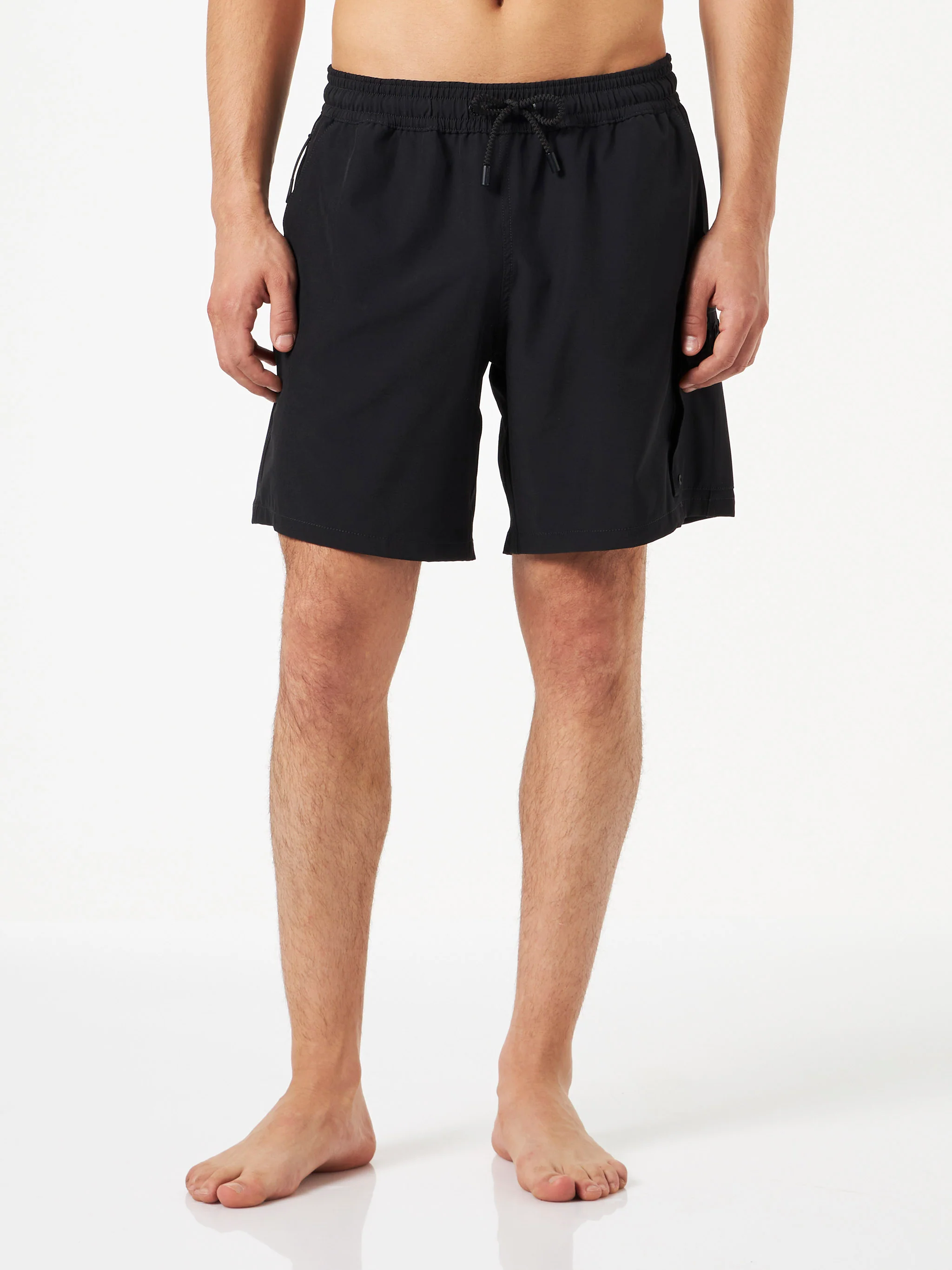 Comfort stretch swim shorts in black - Image 3