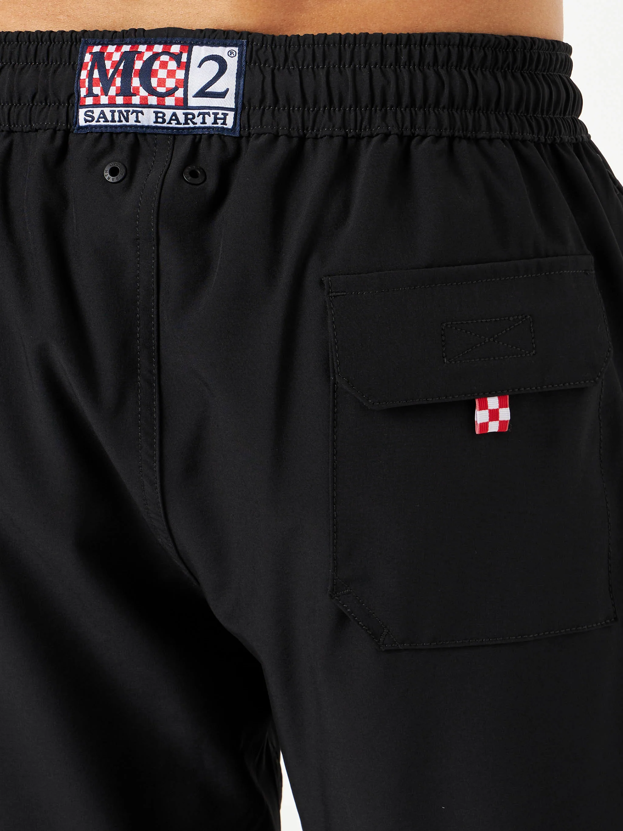 Comfort stretch swim shorts in black - Image 5
