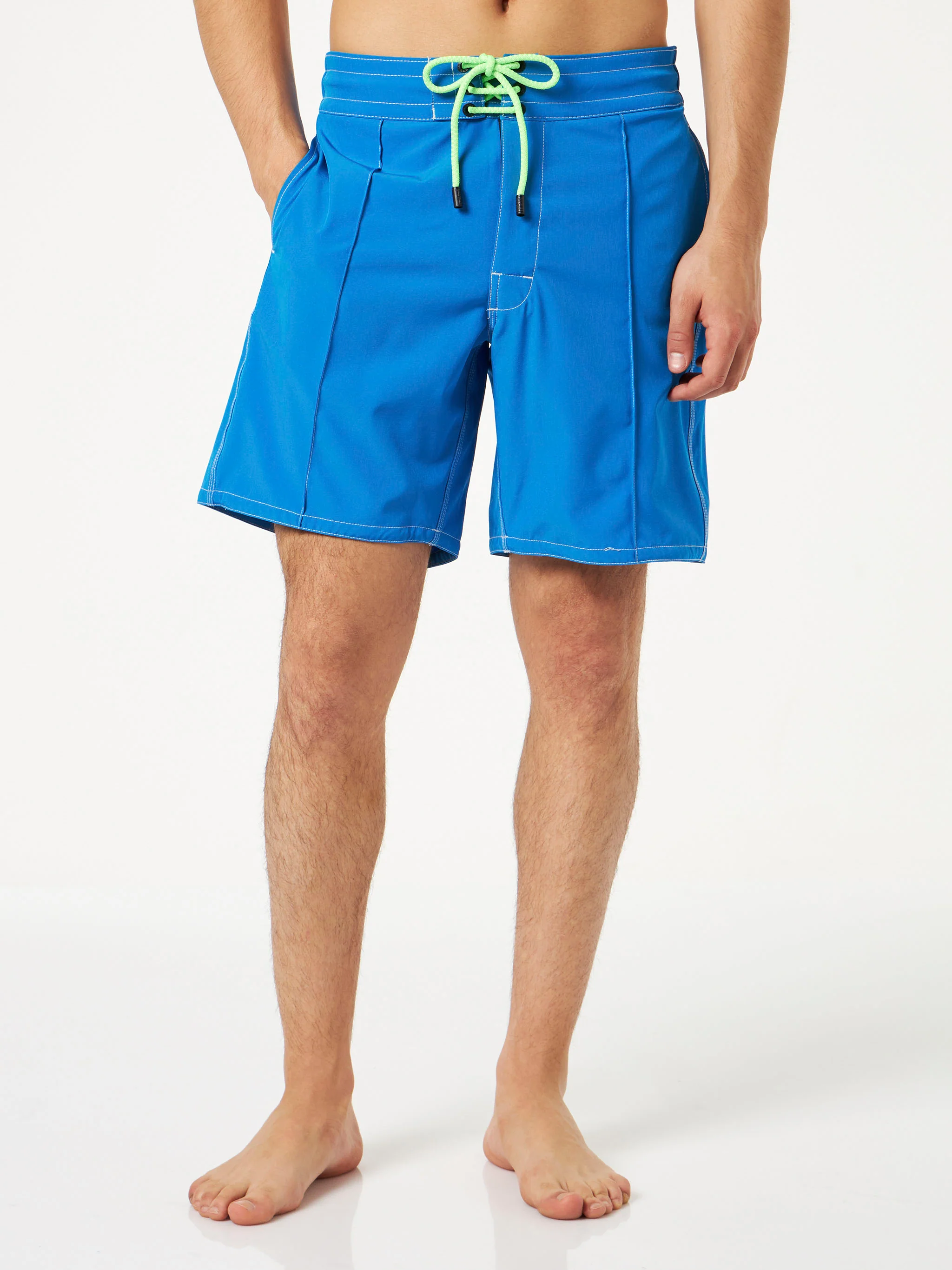 Long stretch bluette Comfort Surf swim shorts - Image 3