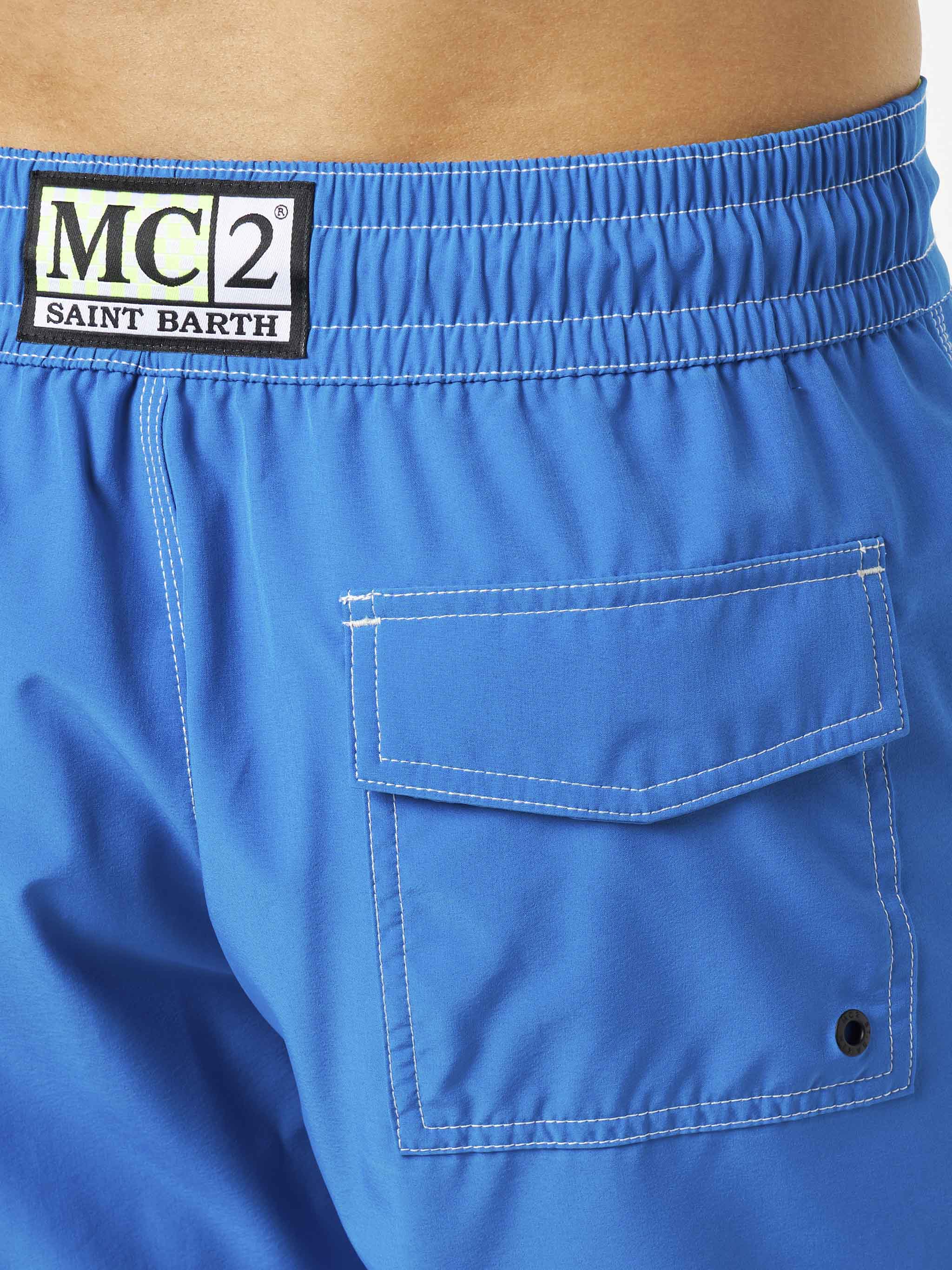 Long stretch bluette Comfort Surf swim shorts - Image 5