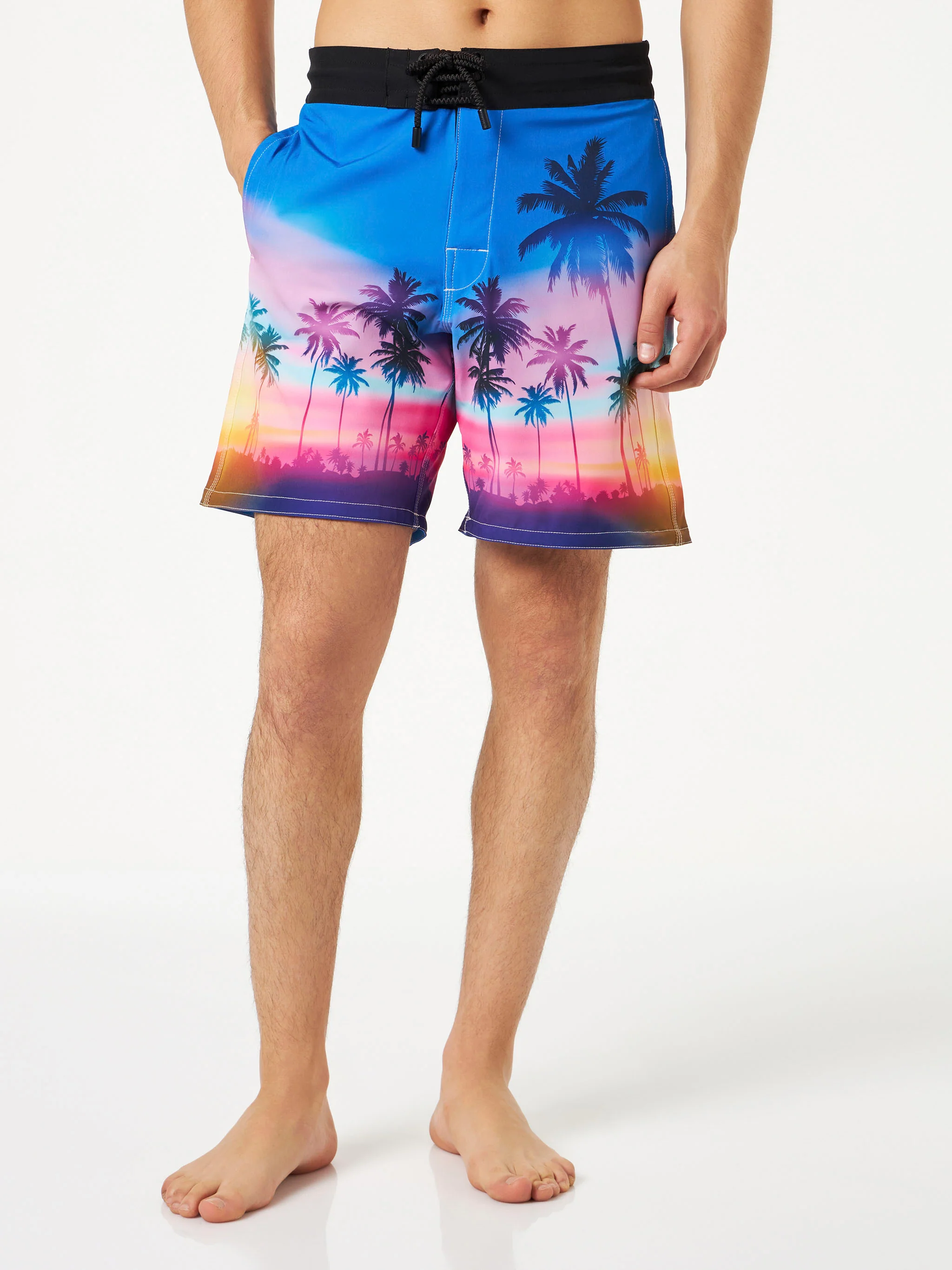 Comfort Surf fluo palm print swim shorts - Image 2