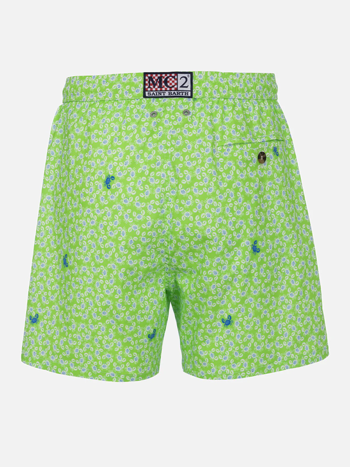 Comfort Light classic stretch swim shorts with crabs print - Image 2