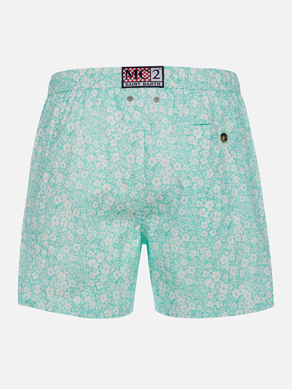 Comfort Light classic stretch swim shorts with flower print - Image 2