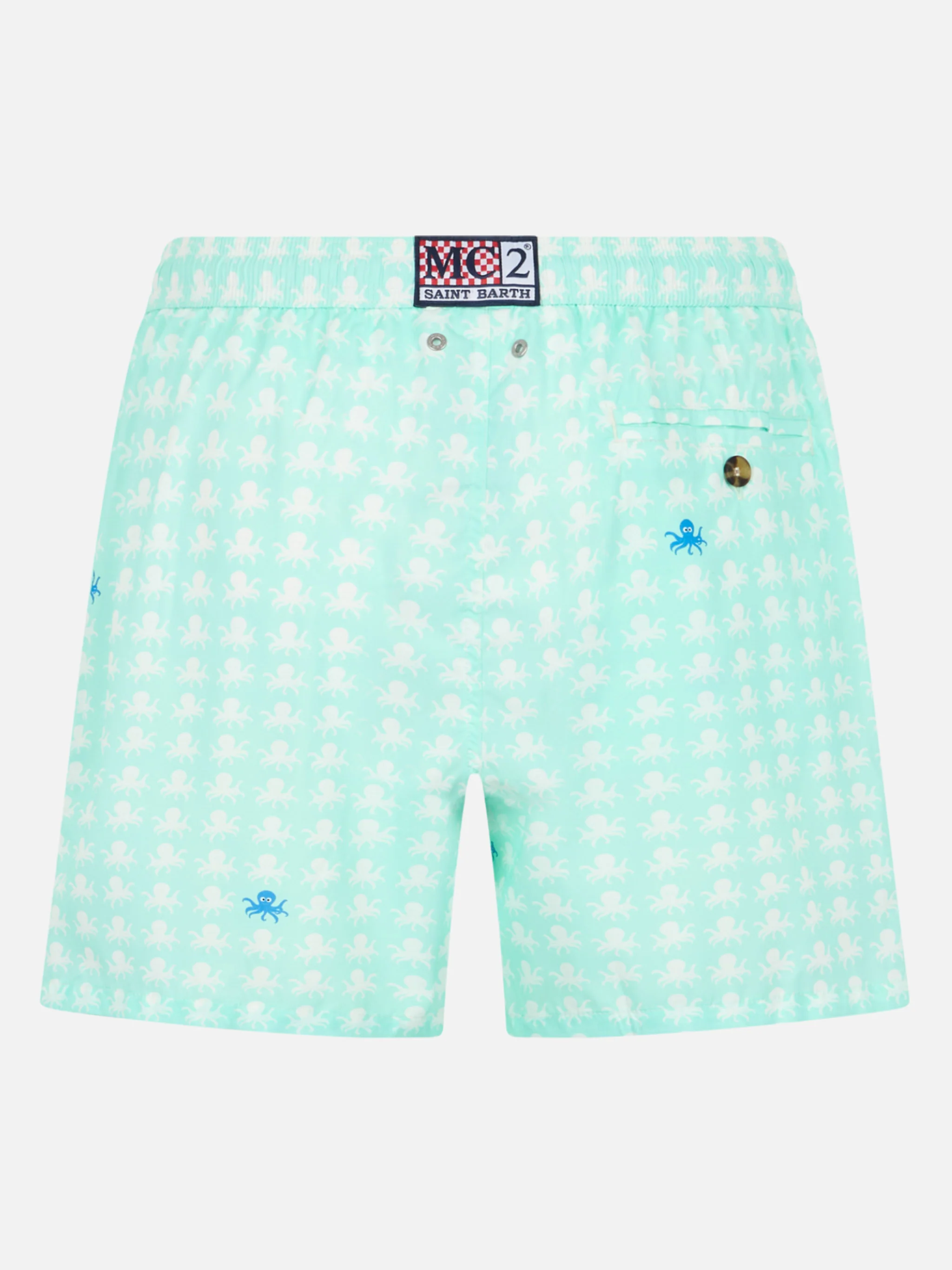 Comfort Light swim shorts with octopus print - Image 2