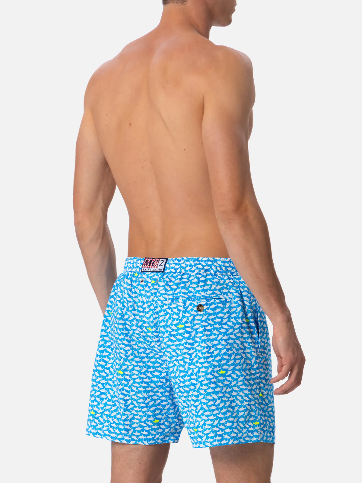 Comfort Light classic stretch swim shorts with sharks print - Image 5