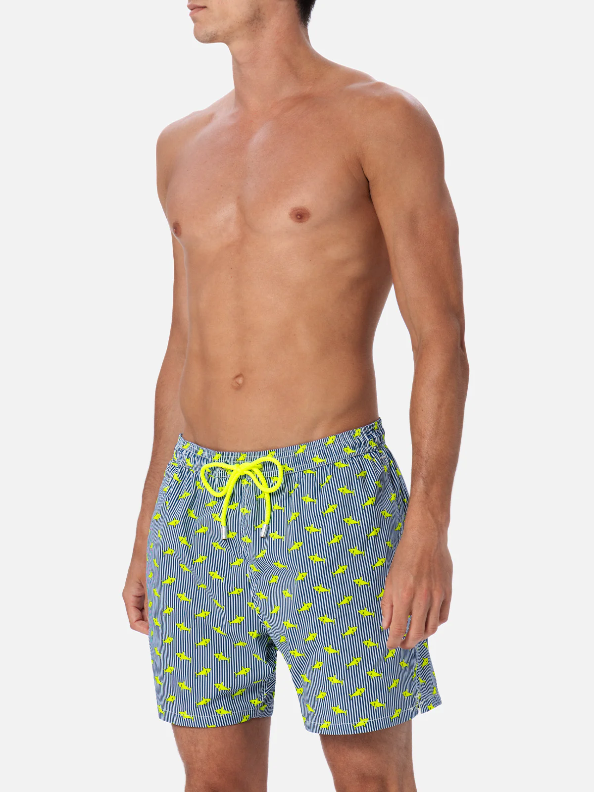 Comfort Light classic stretch swim shorts with sharks print - Image 3