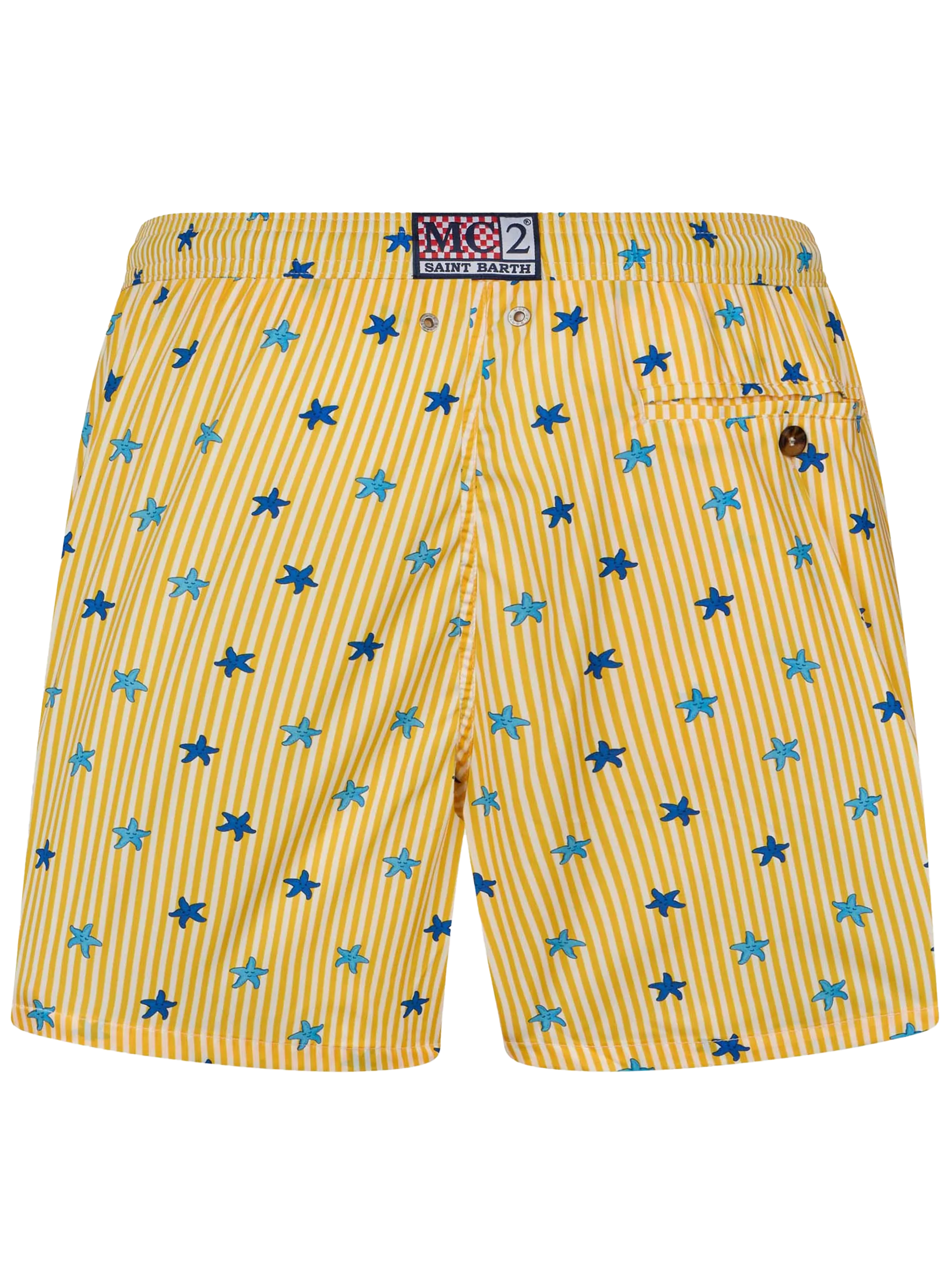 Comfort Light classic stretch swim shorts with starfishes print - Image 2