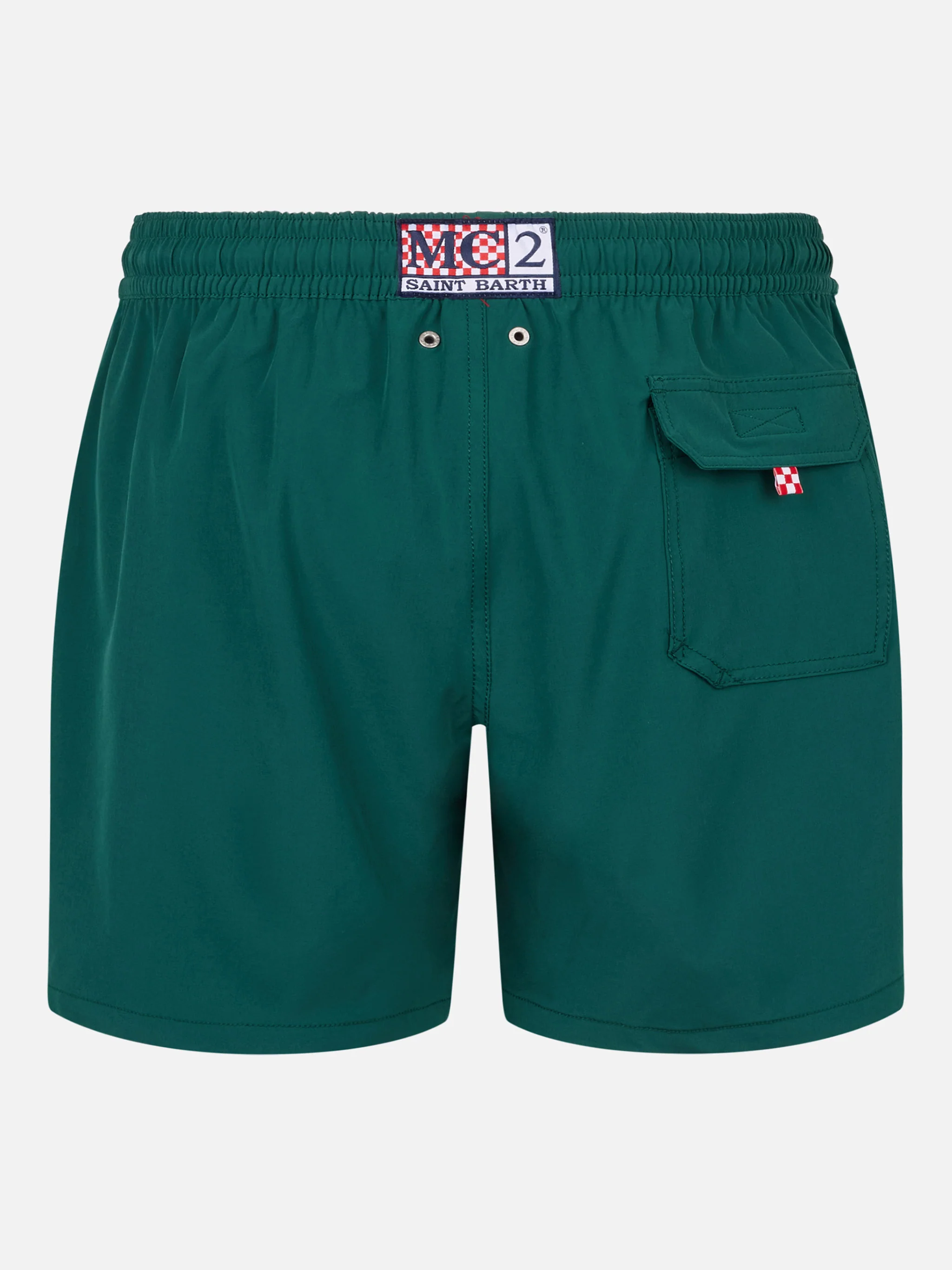 Classic stretch Comfort swim shorts with Forte dei Drammi embroidery | INSULTI LUMINOSI SPECIAL EDITION - Image 2