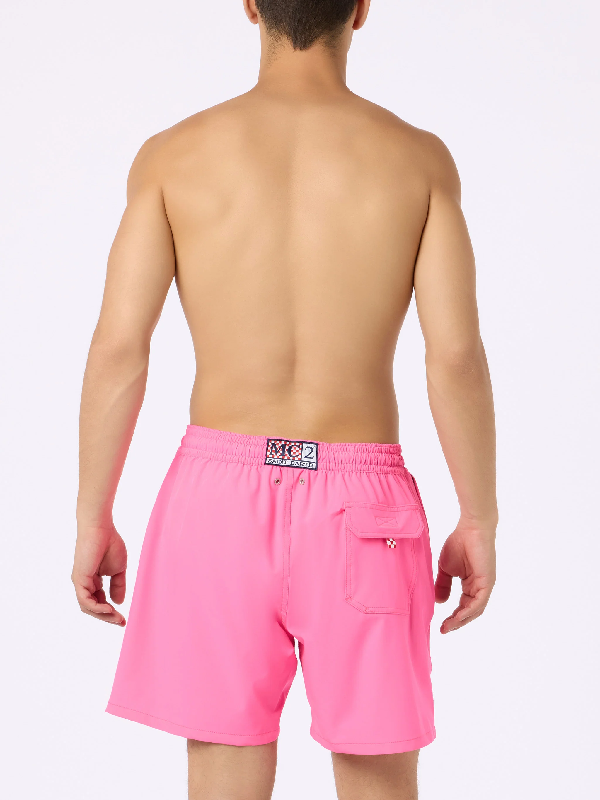 Classic stretch Comfort swim shorts with Mi girano le palline embroidery | INSULTI LUMINOSI SPECIAL EDITION - Image 4