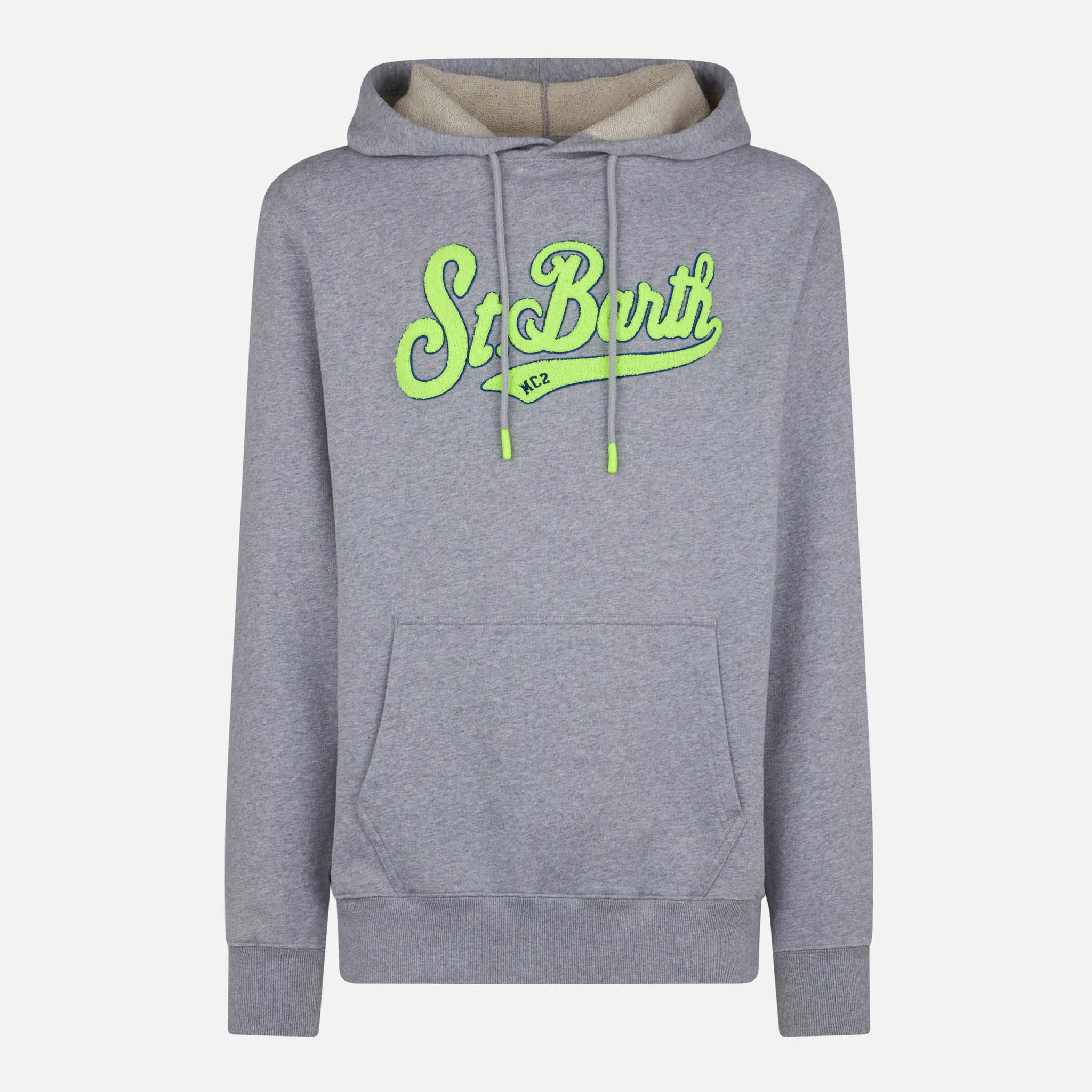 Manhattan grey sweatshirt with yellow logo - Image 4