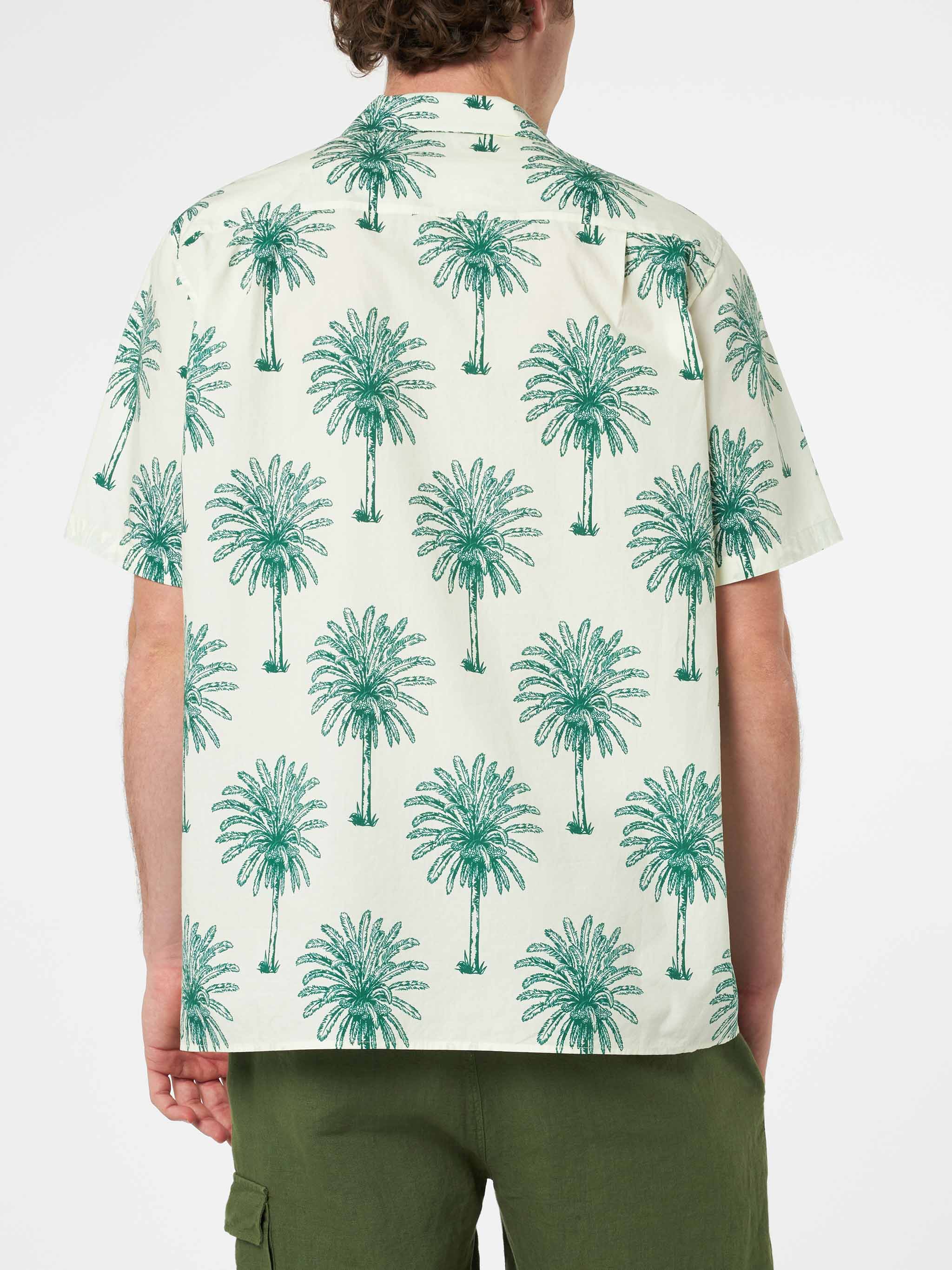 Kalea cotton shirt with palm print - Image 2