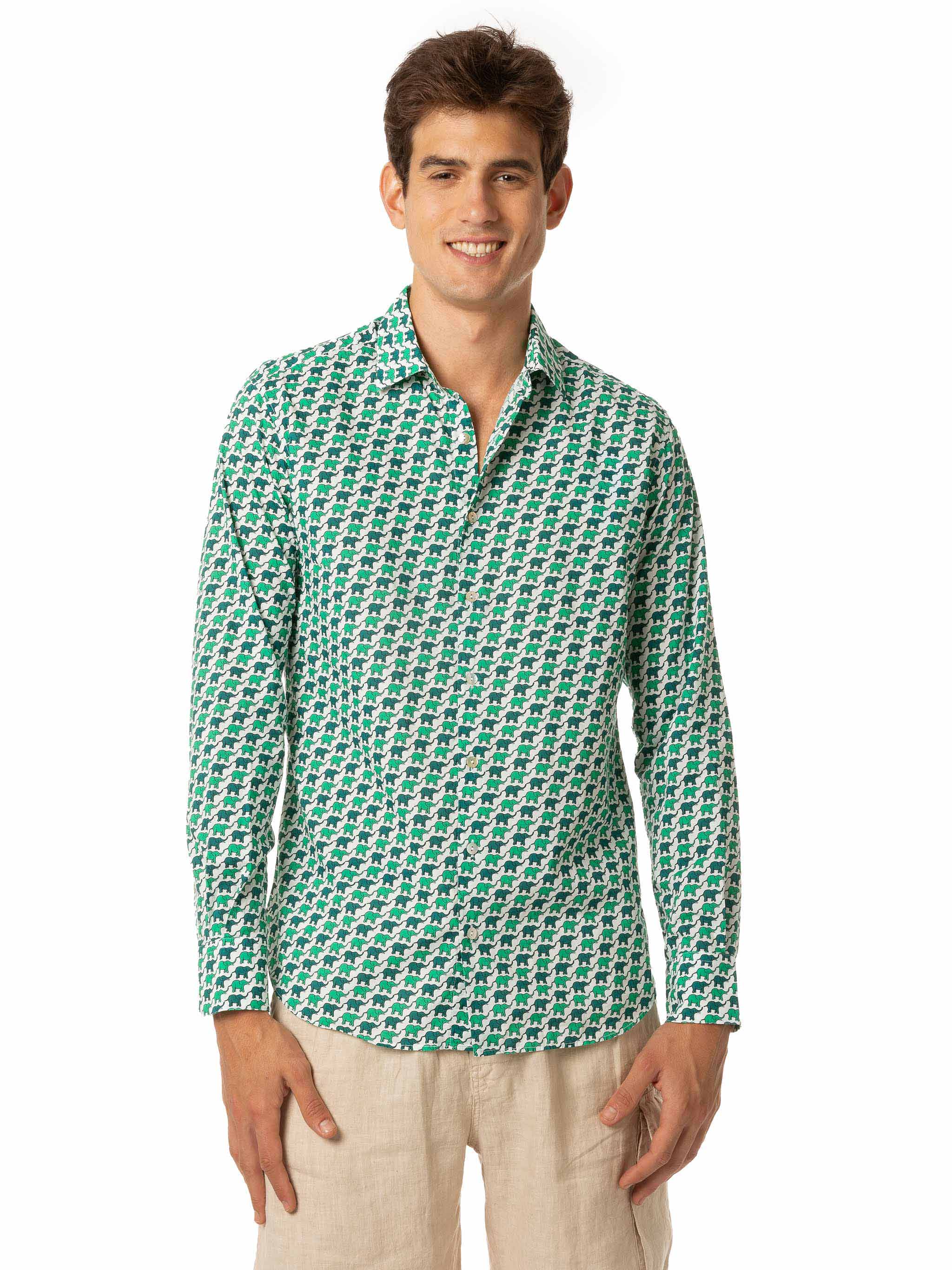 Sikelia elephant print shirt - Image 3