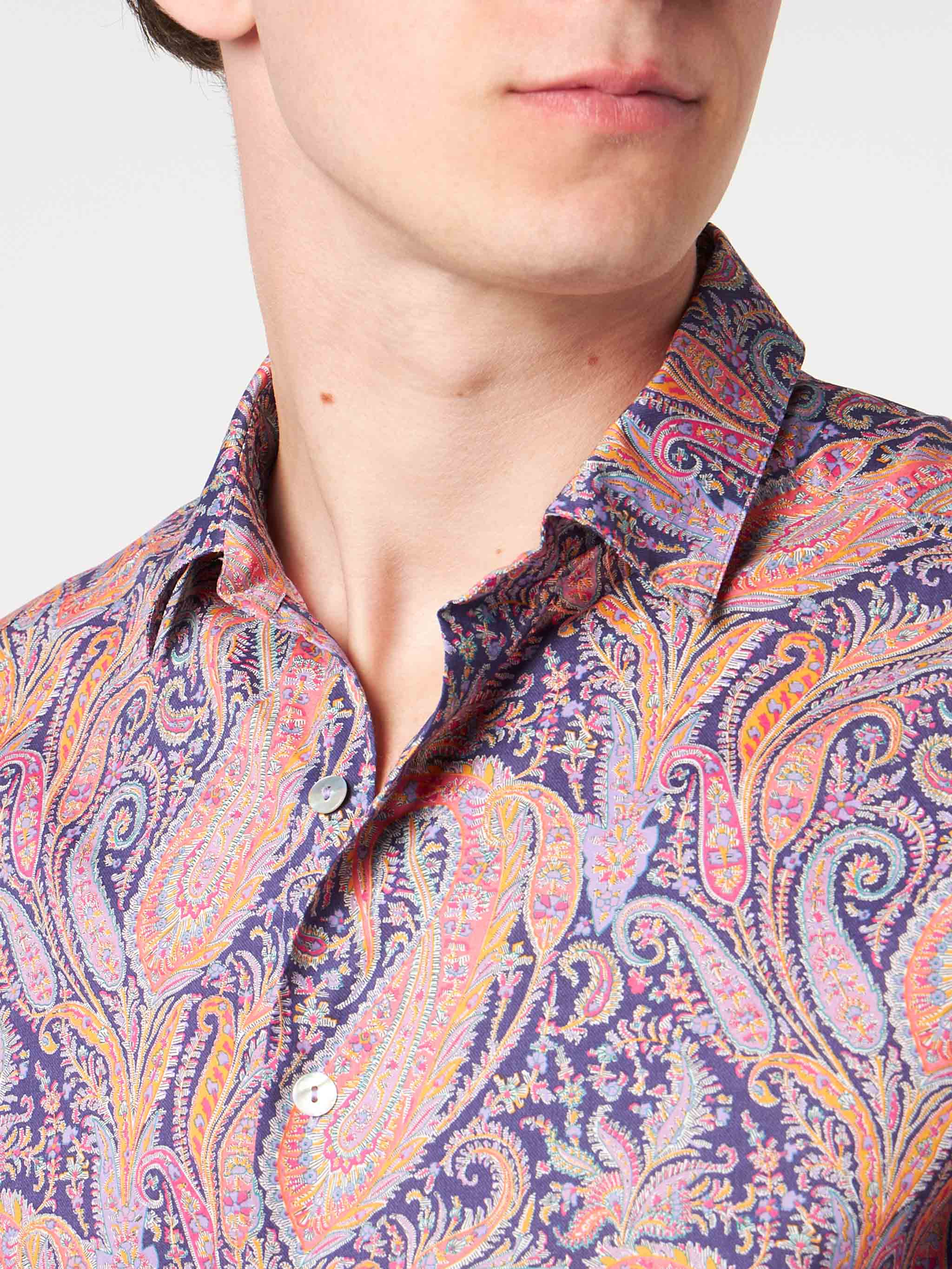 Sikelia multicolor paisley muslin cotton shirt | Special Edition - Image 2