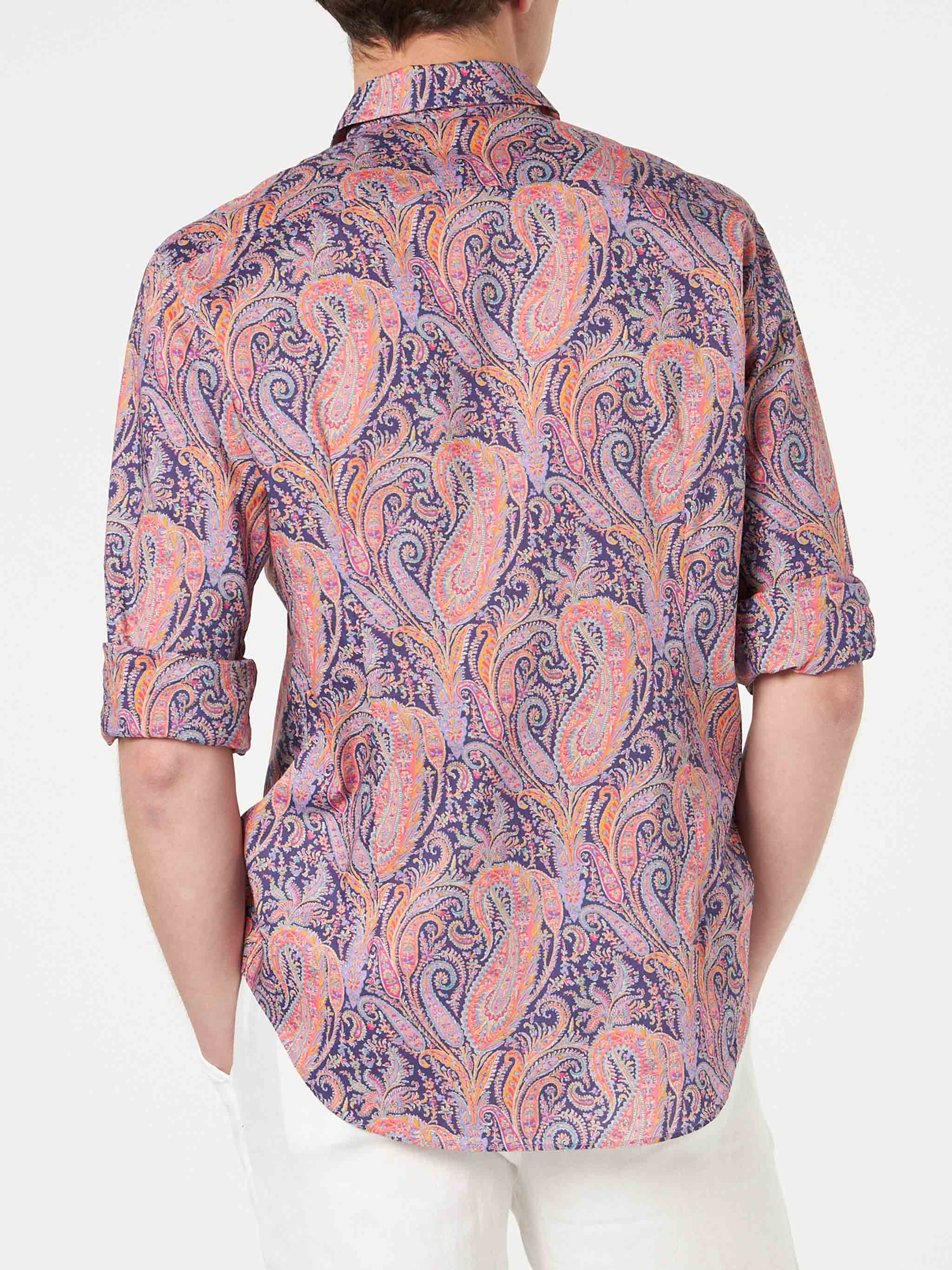 Sikelia multicolor paisley muslin cotton shirt | Special Edition - Image 3