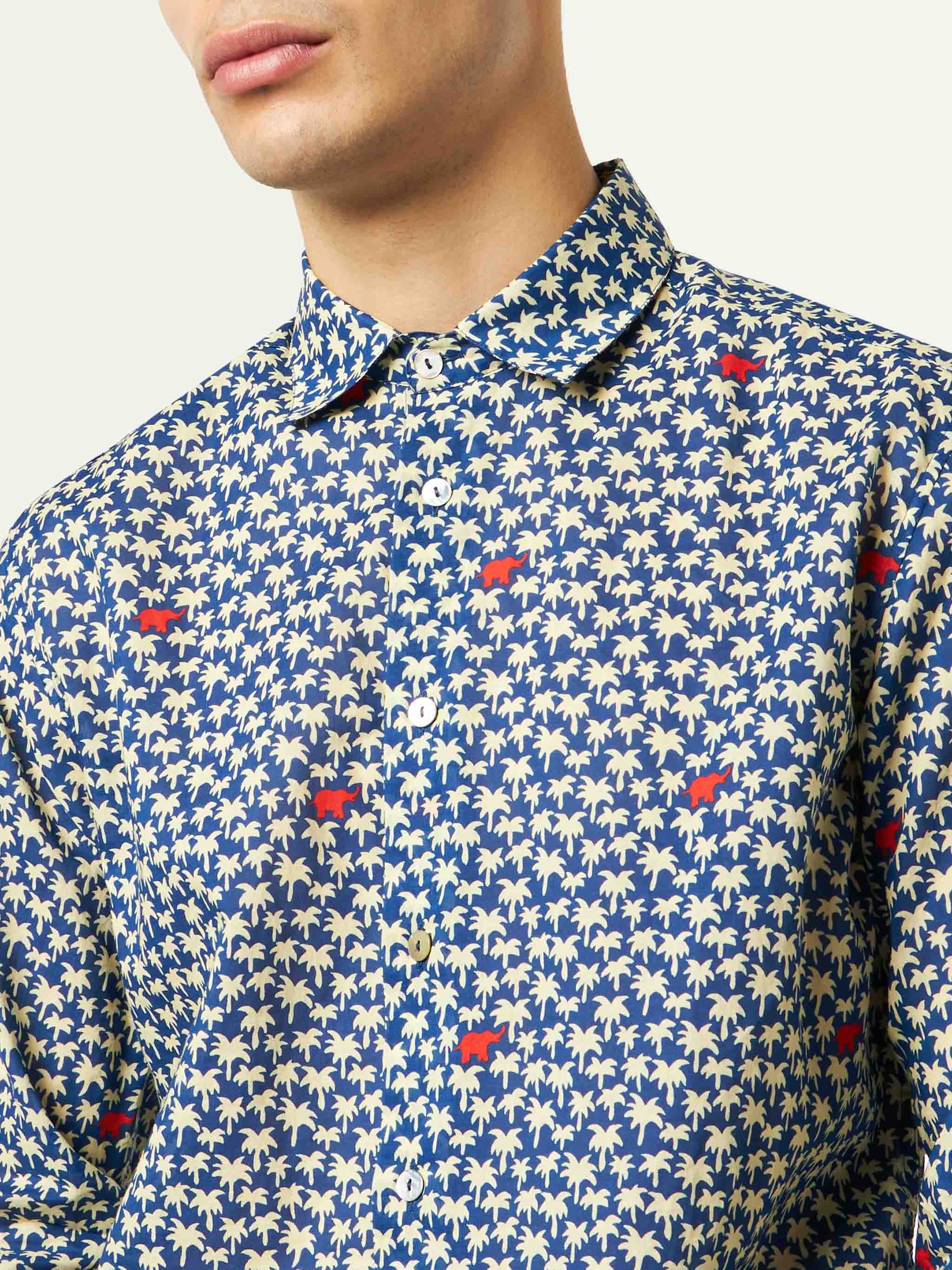 Sikelia palm print shirt - Image 3
