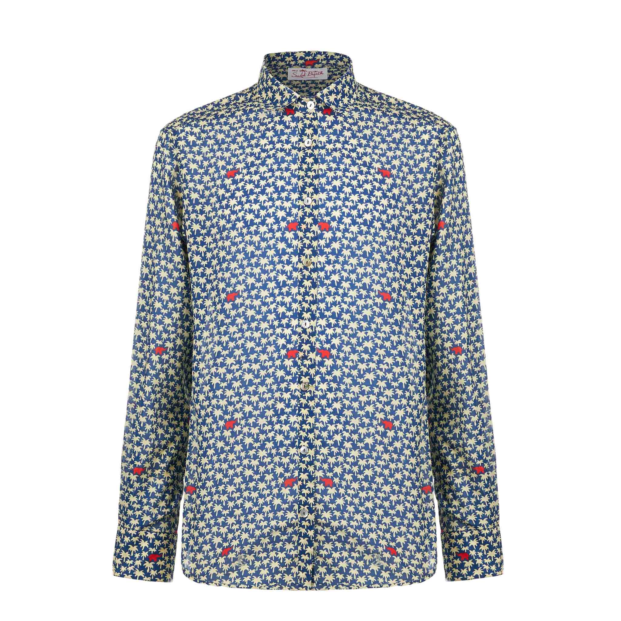 Sikelia palm print shirt - Image 4