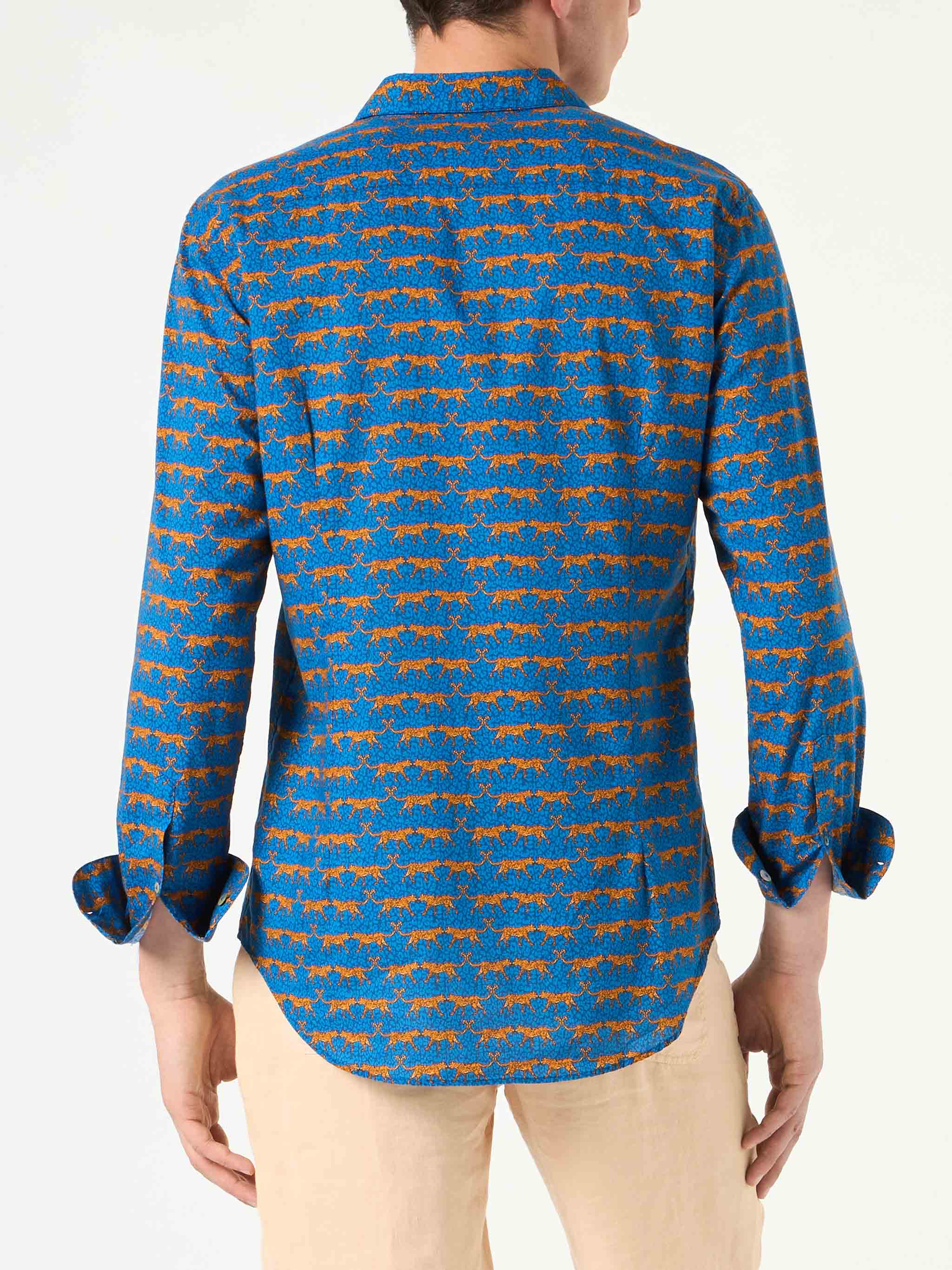Sikelia blue wild cat muslin cotton shirt - Image 2