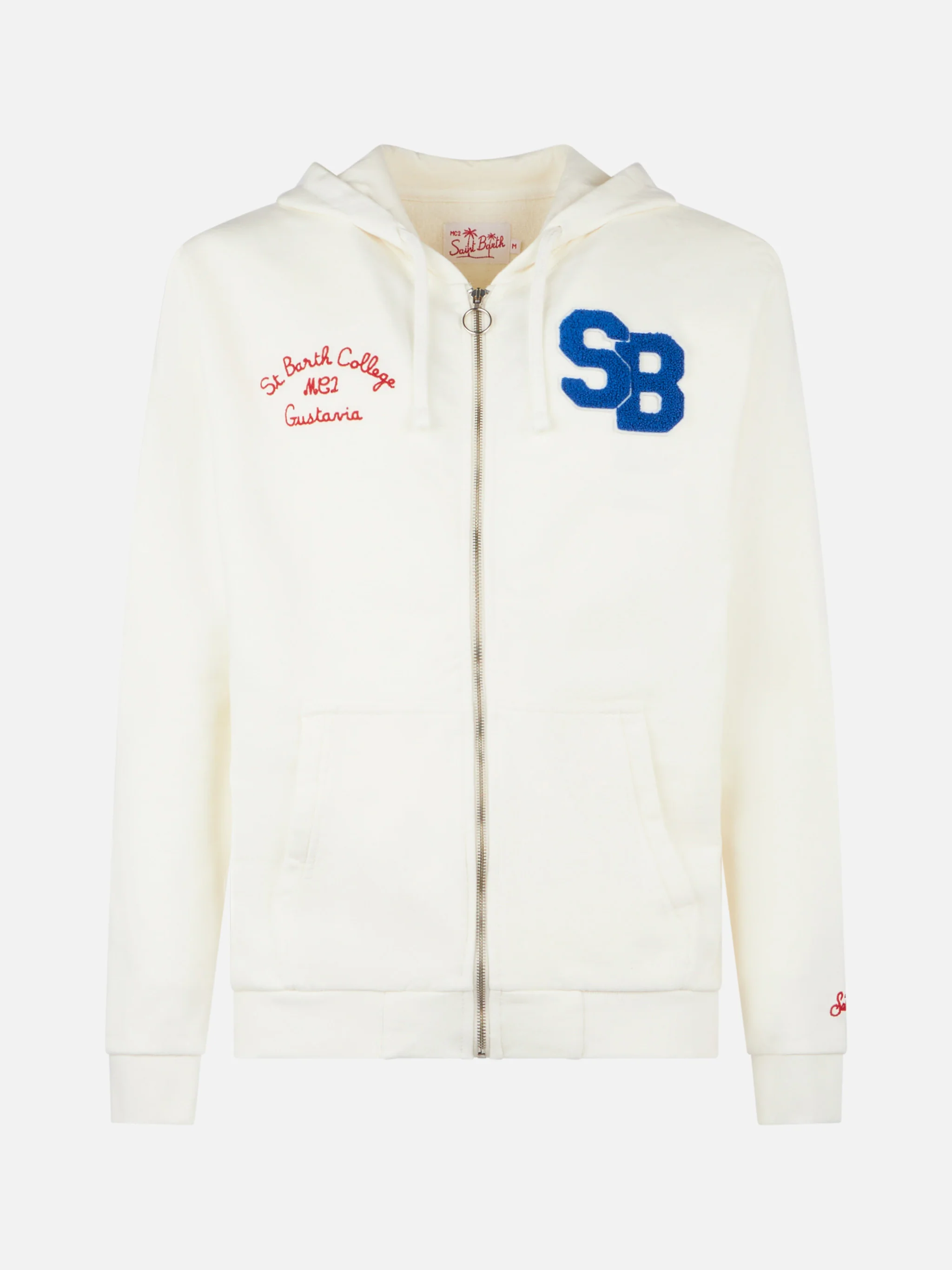 Danny white sweatshirt with patch and embroidery - Image 4