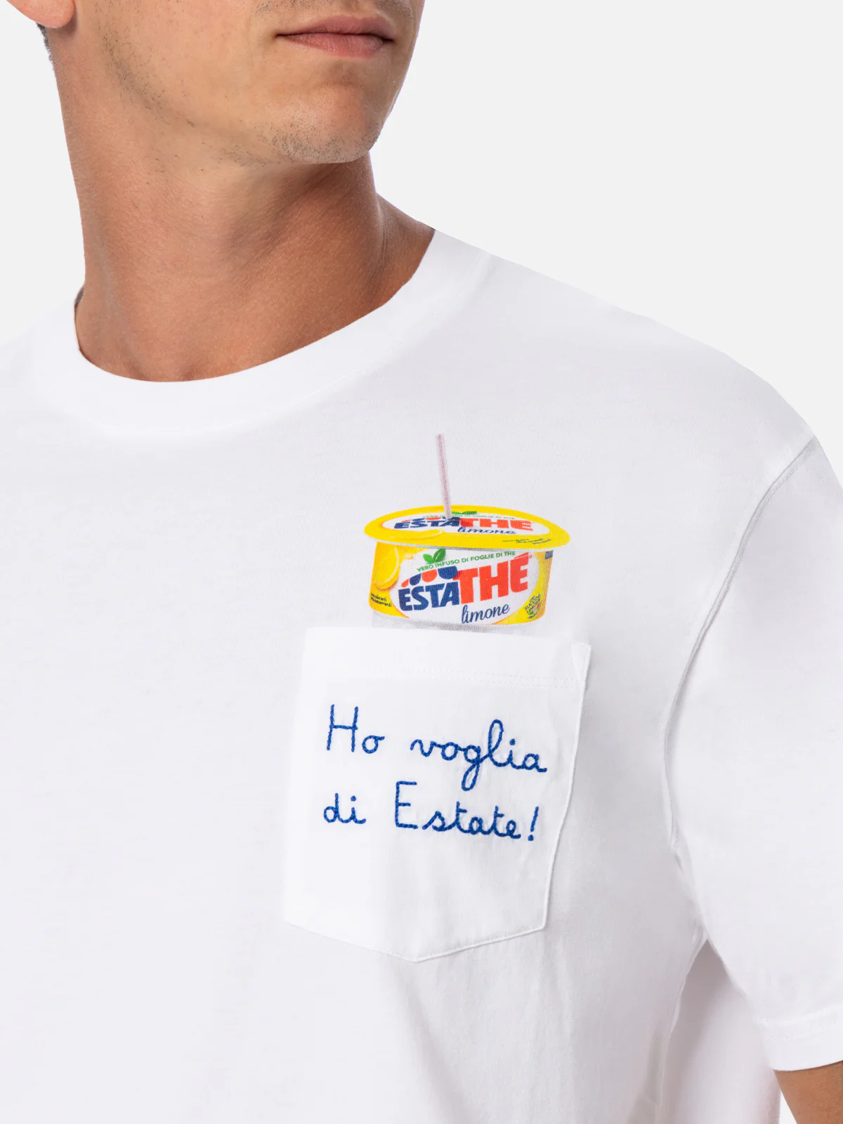 Austin cotton t-shirt with Estathé embroidery | Special Edition - Image 2