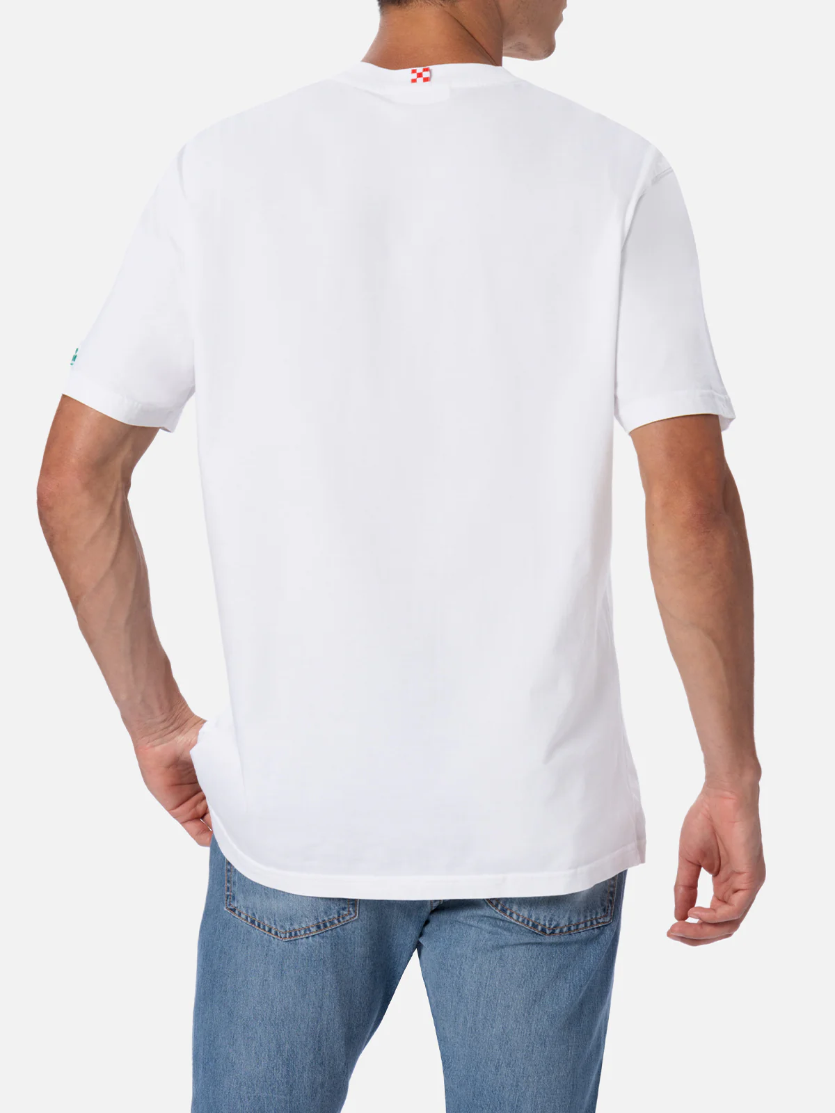Austin cotton t-shirt with watch print and embroidery - Image 4