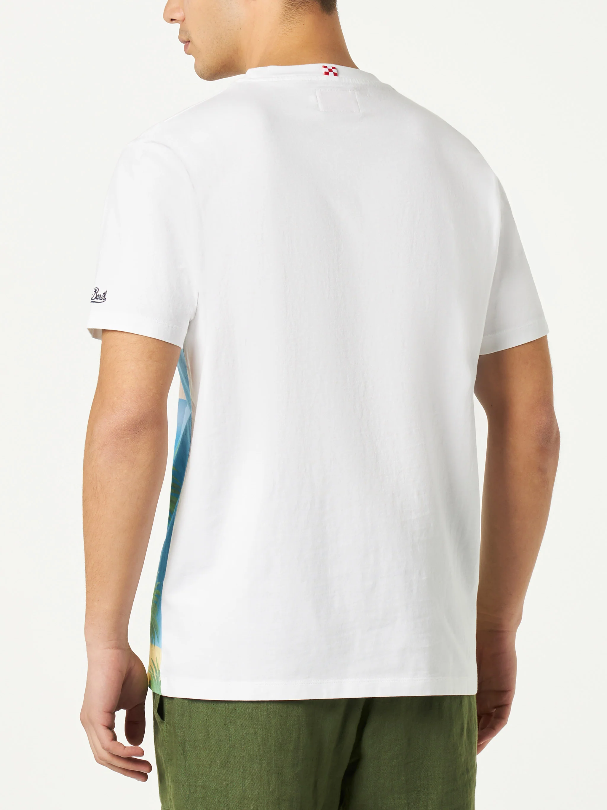 T-shirt with Capri postcard print - Image 4