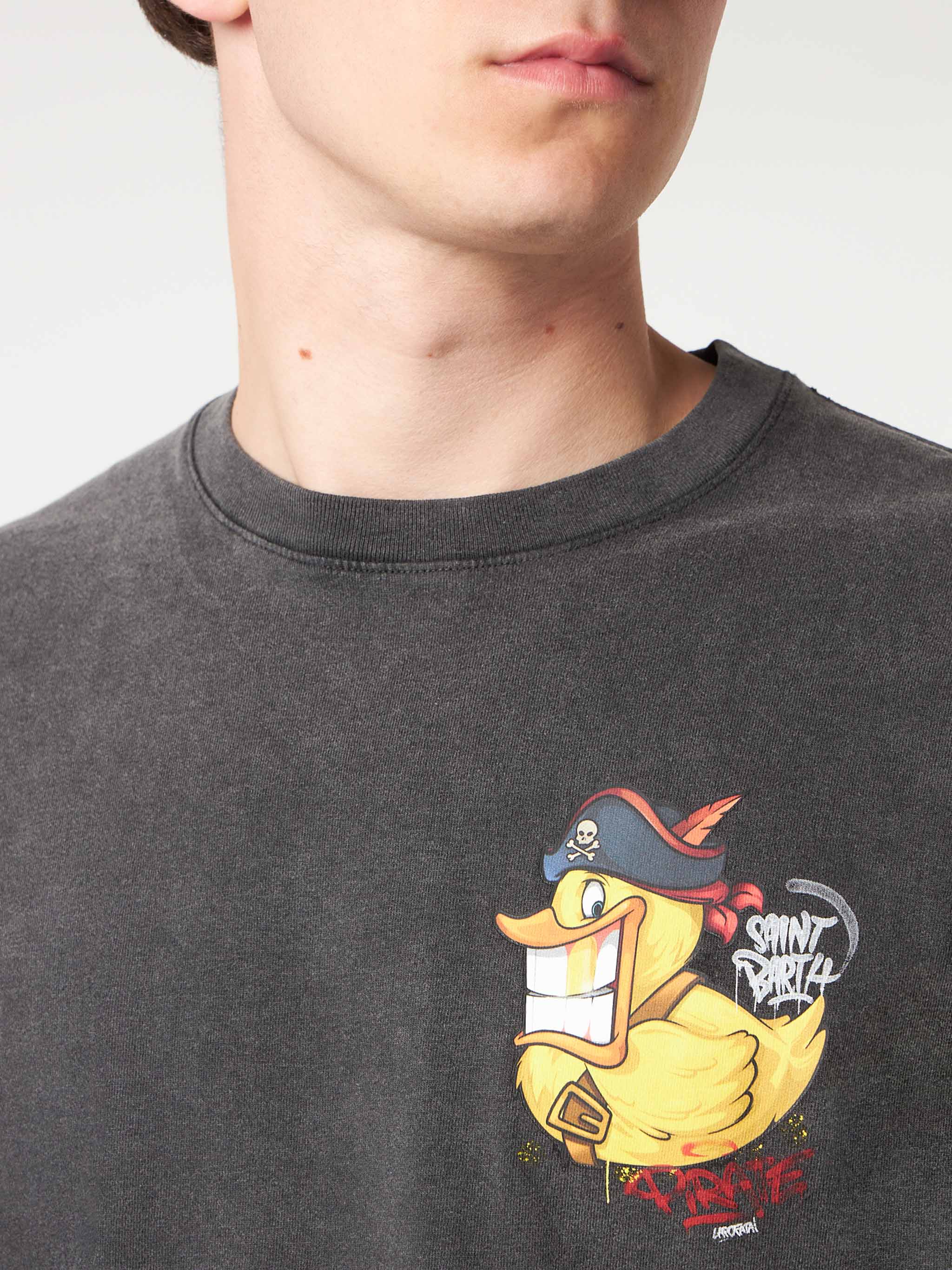 Jack black cotton Crypto ducky pirate t-shirt | Special Edition - Image 2