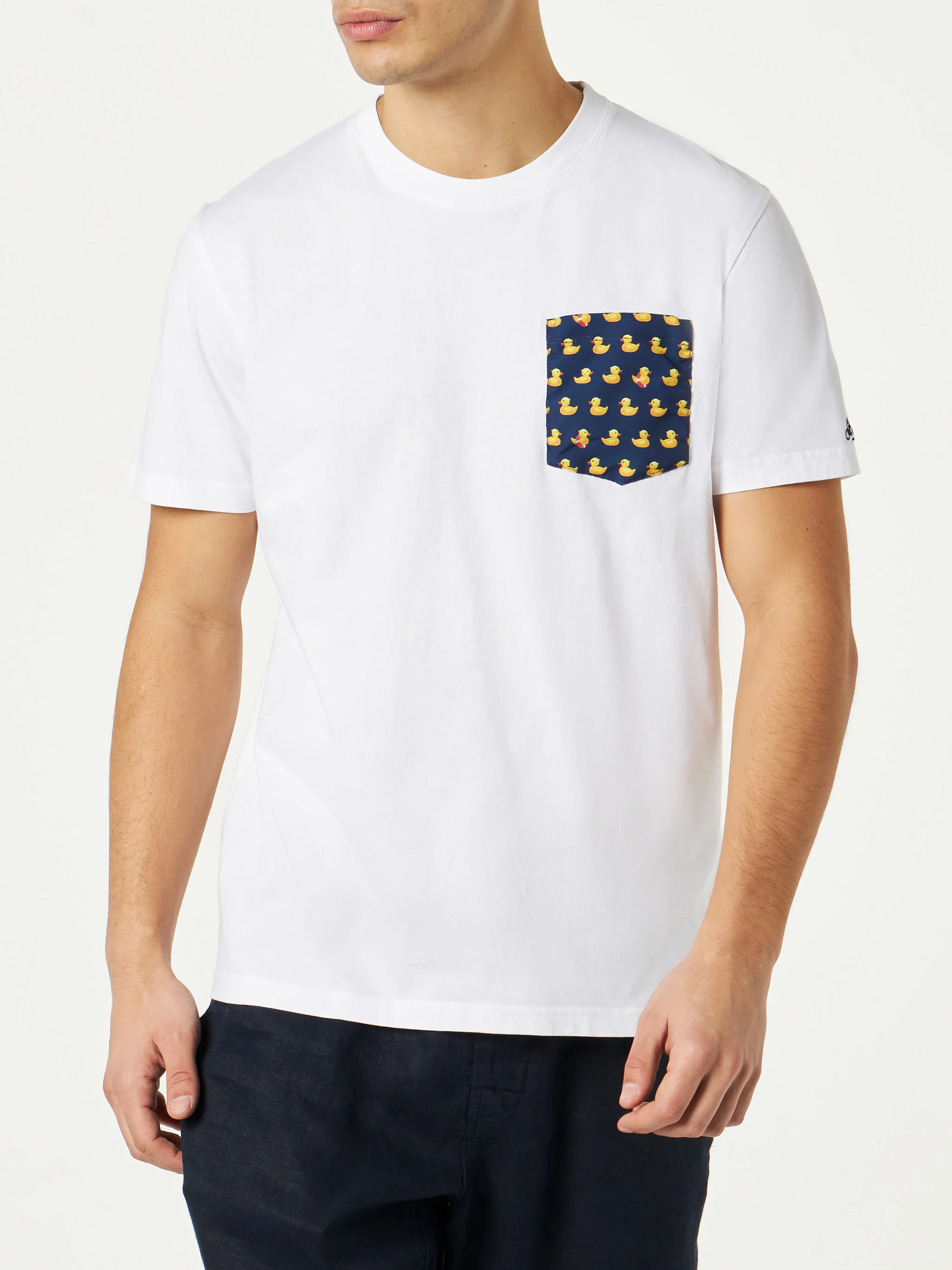 Blanche T-shirt with Ducky pocket - Image 2