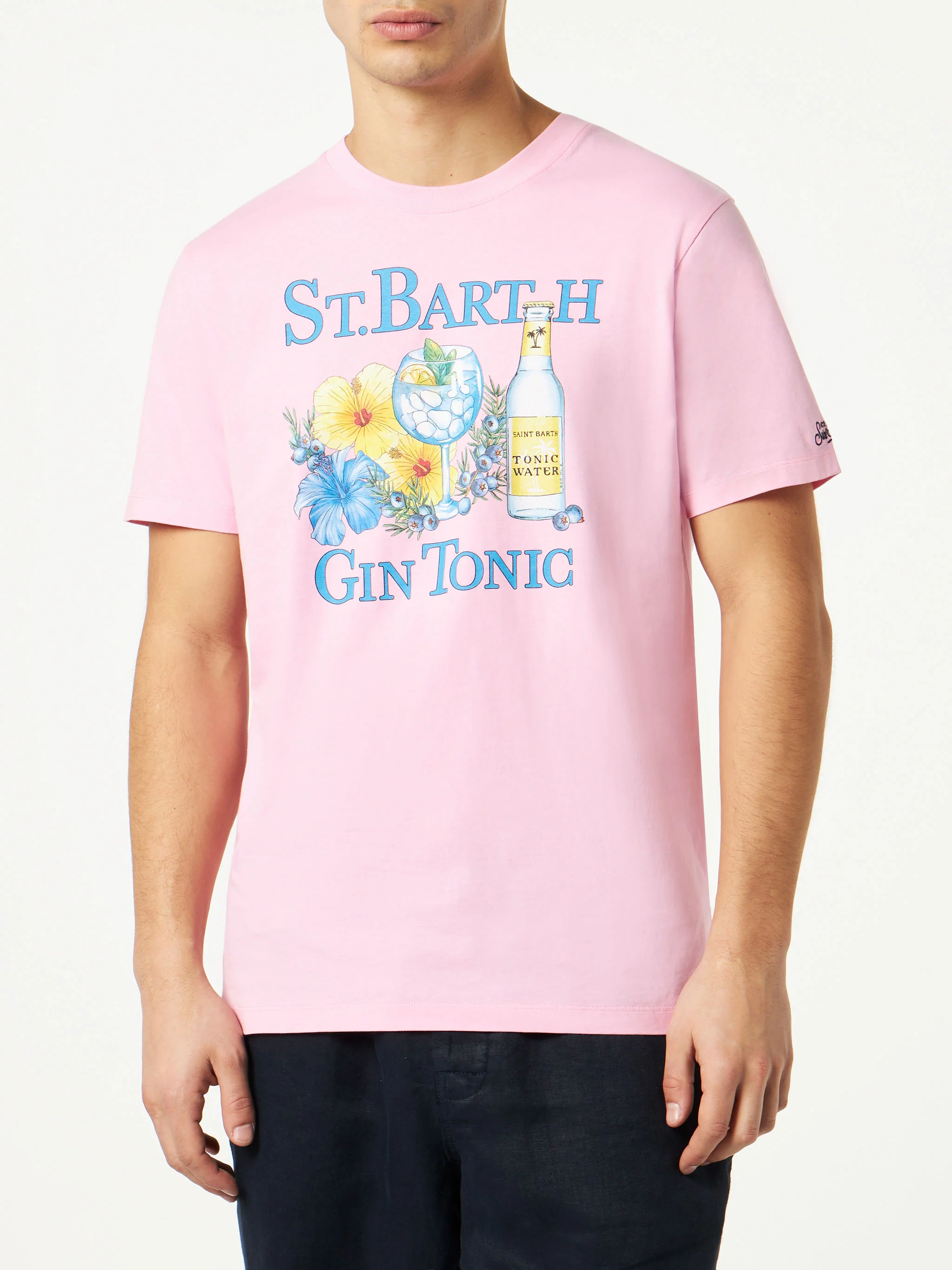 T-shirt with Gin and flowers print - Image 2