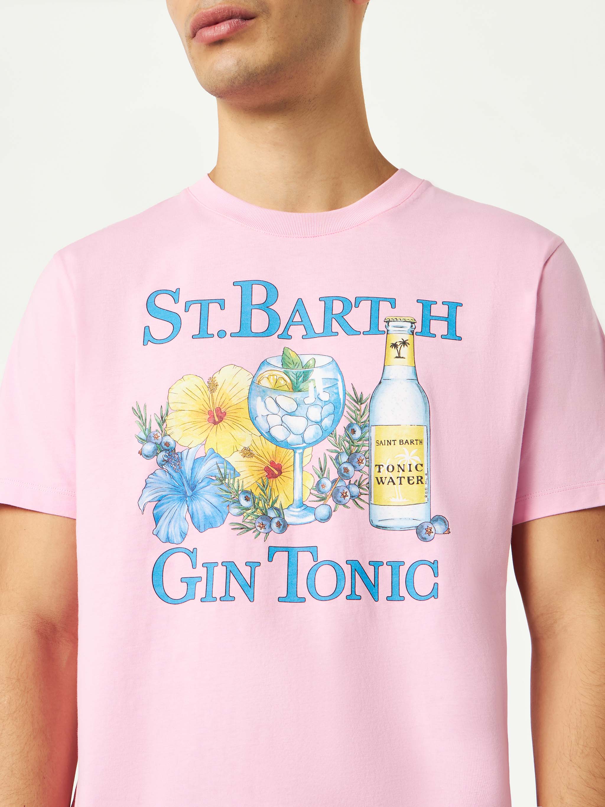 T-shirt with Gin and flowers print - Image 3