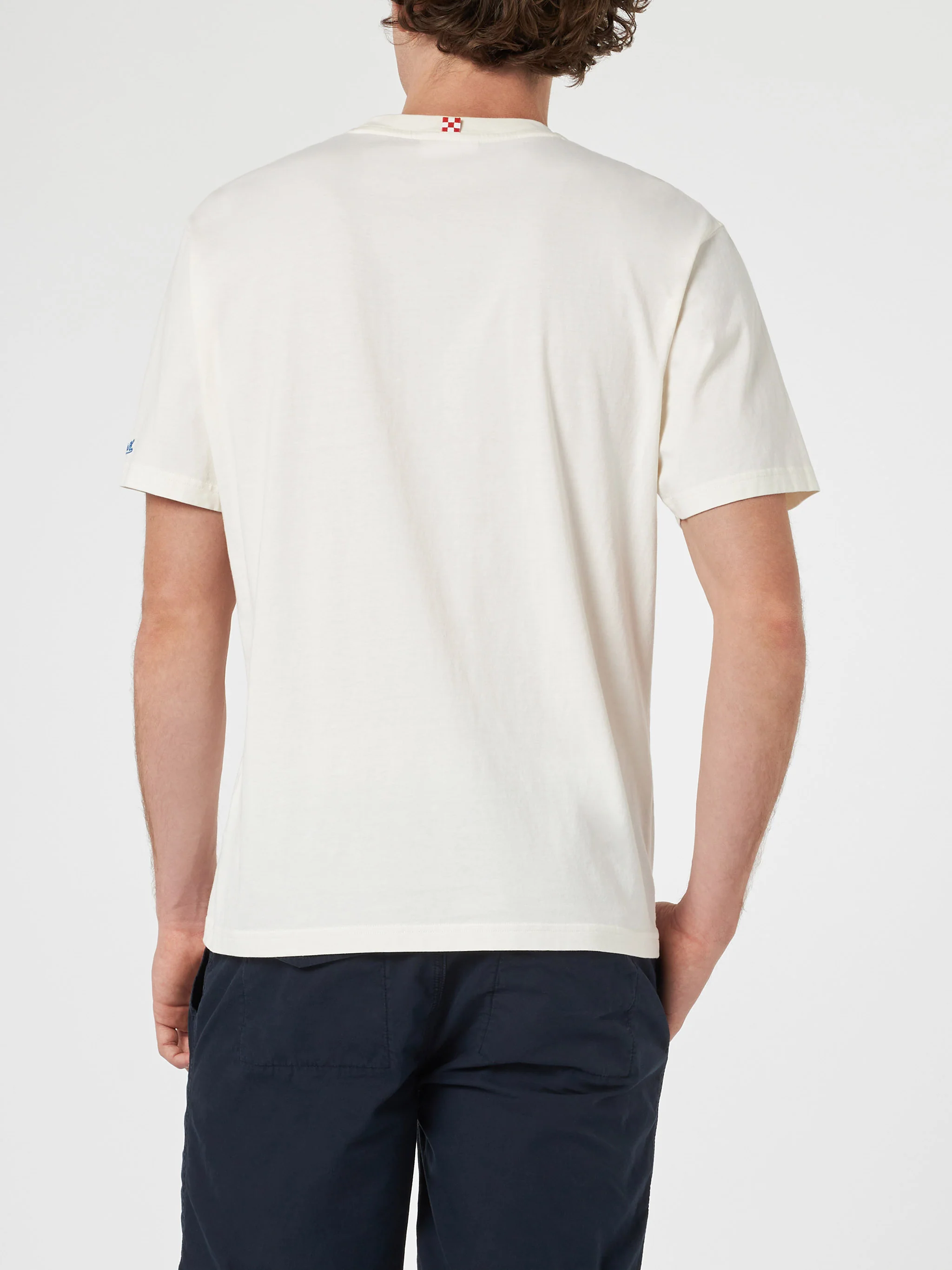 Happy Hour print t-shirt in beige - Image 4